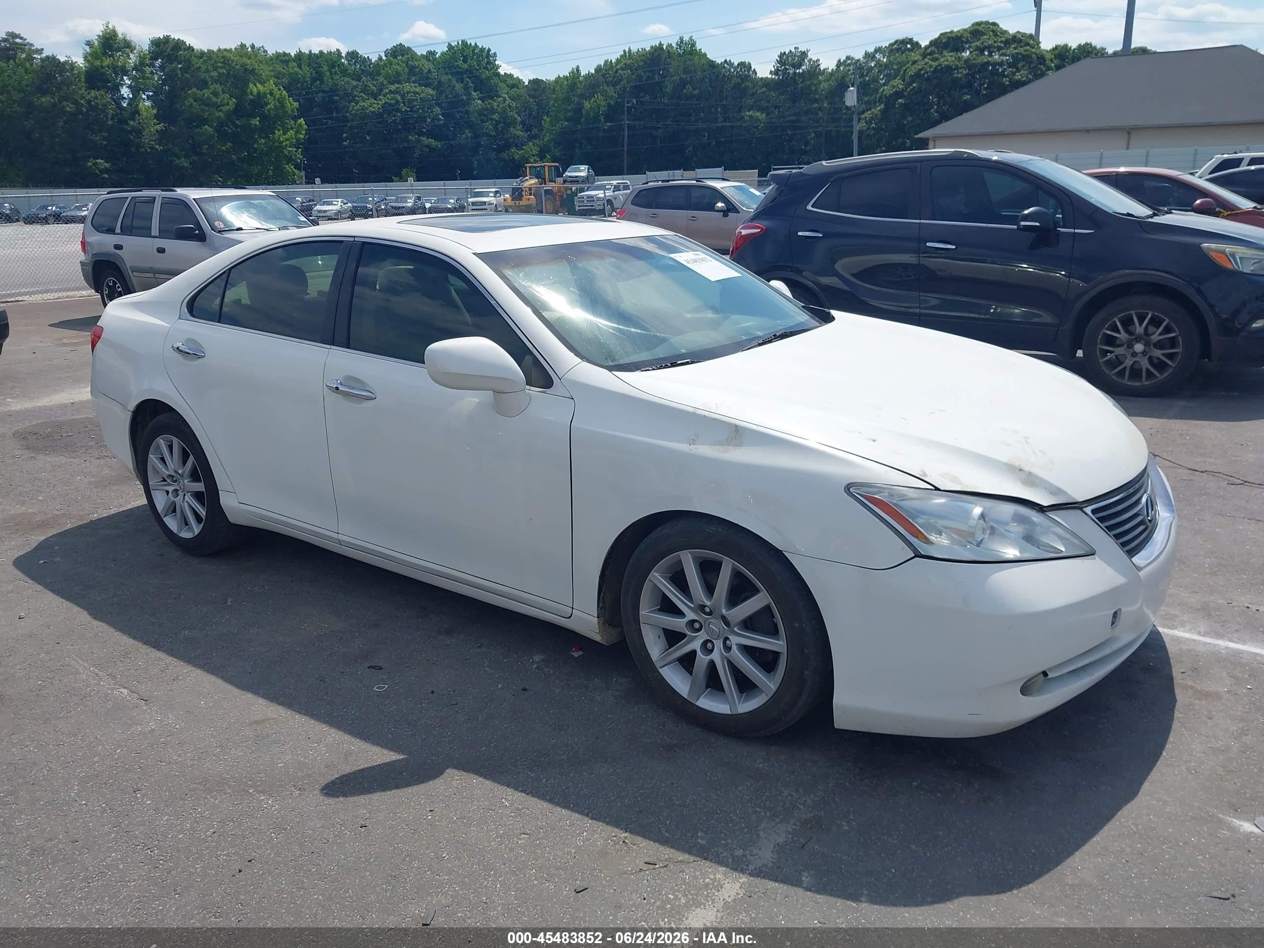 2007 Lexus Es 350   Белый vin: JTHBJ46G772020230