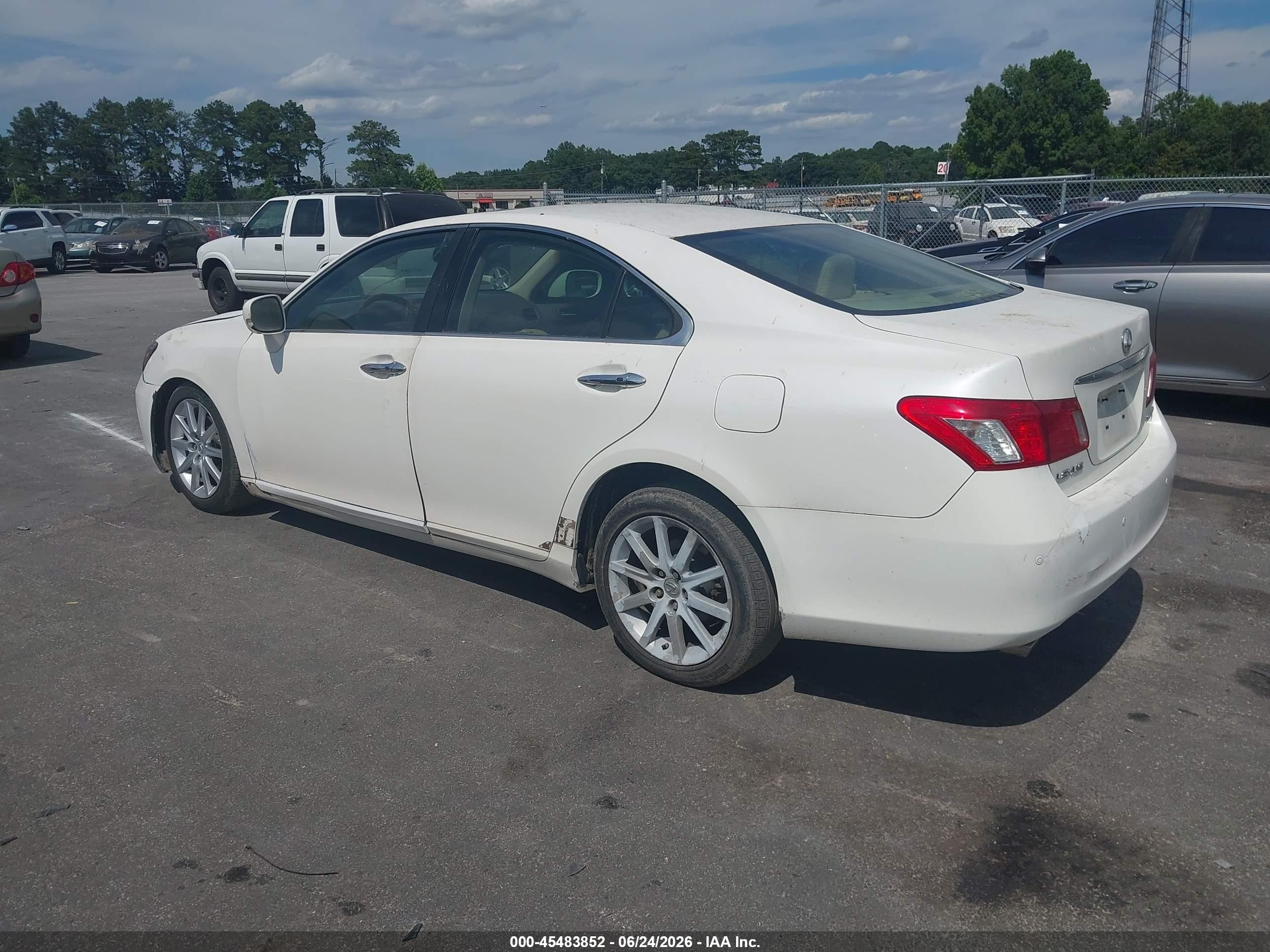 2007 Lexus Es 350   Белый vin: JTHBJ46G772020230