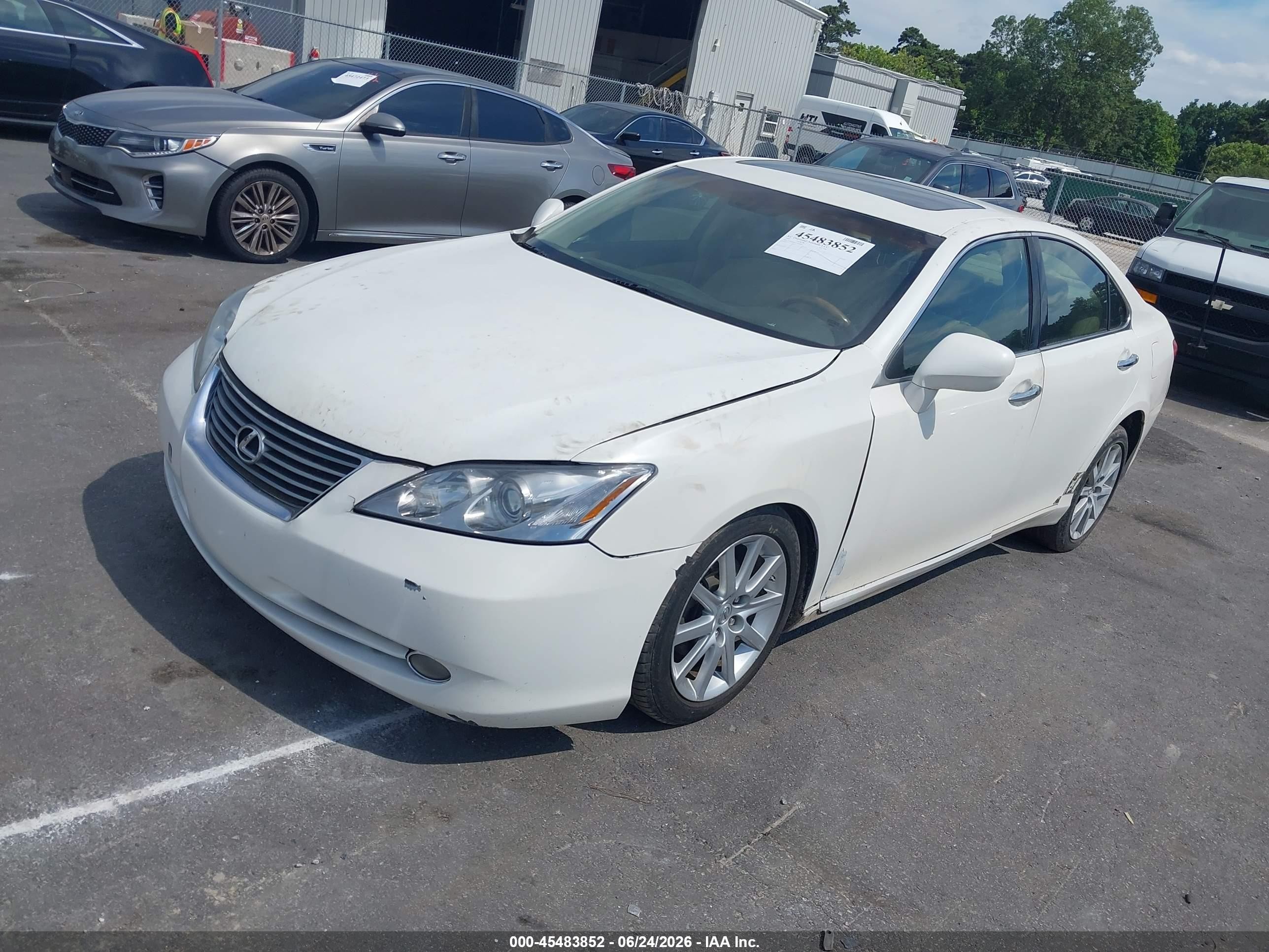 2007 Lexus Es 350   Белый vin: JTHBJ46G772020230