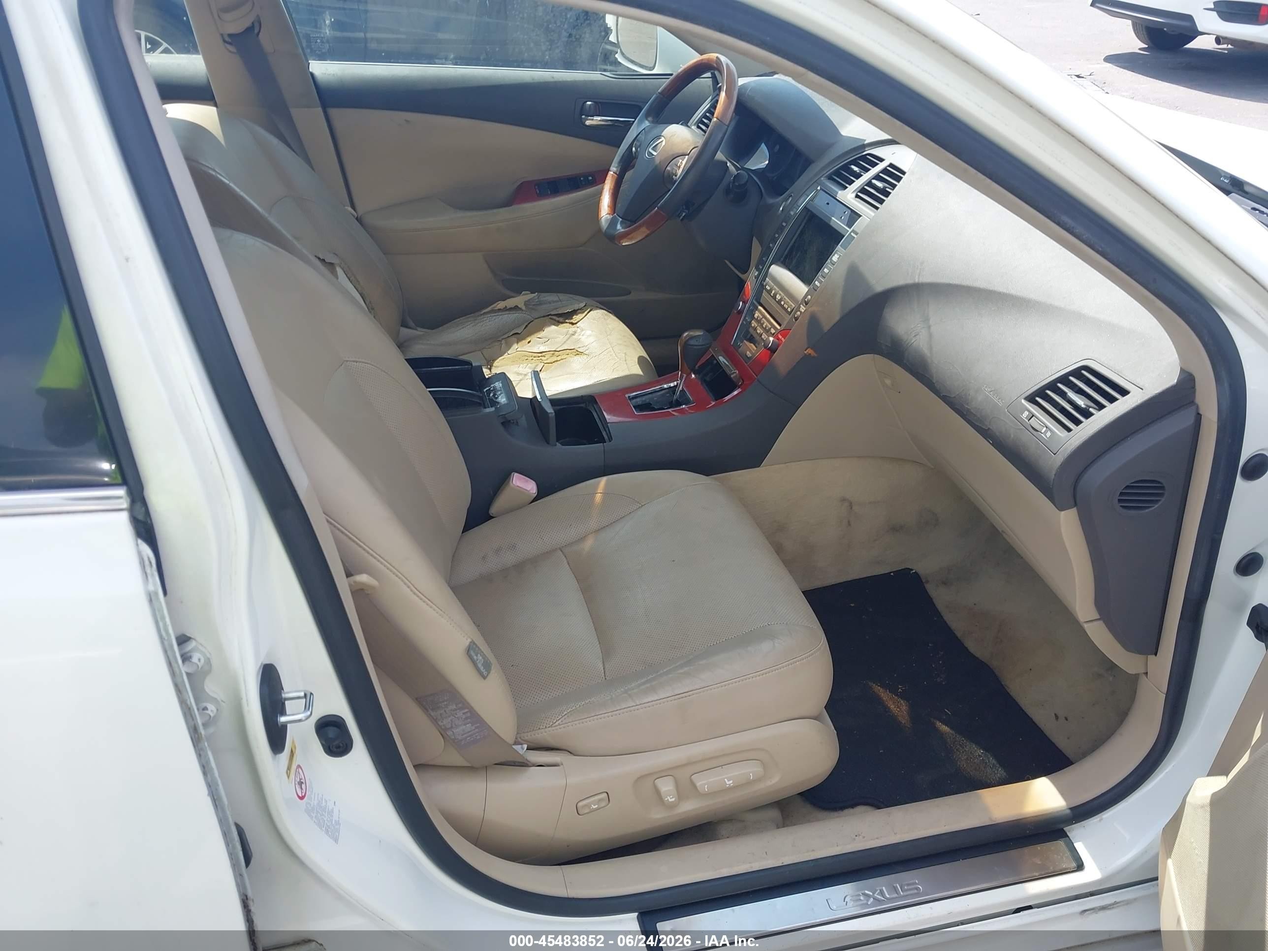 2007 Lexus Es 350   Белый vin: JTHBJ46G772020230