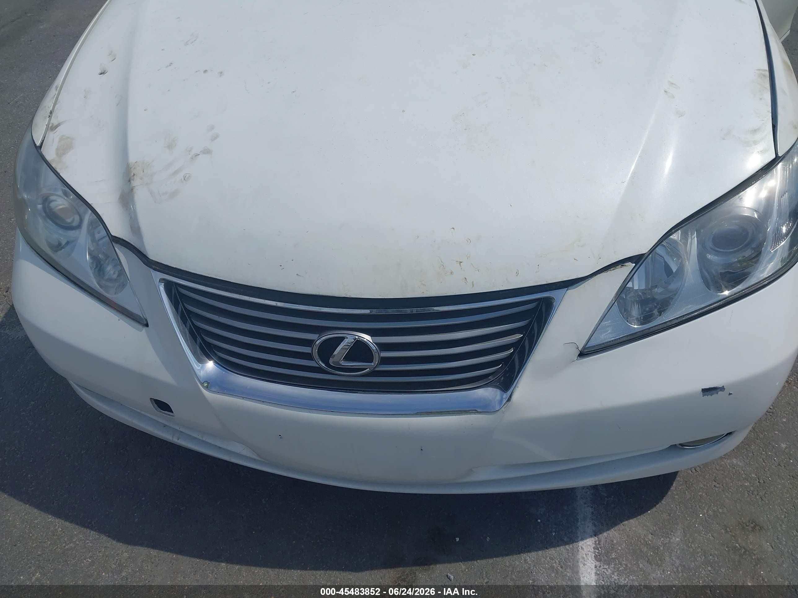 2007 Lexus Es 350   Белый vin: JTHBJ46G772020230