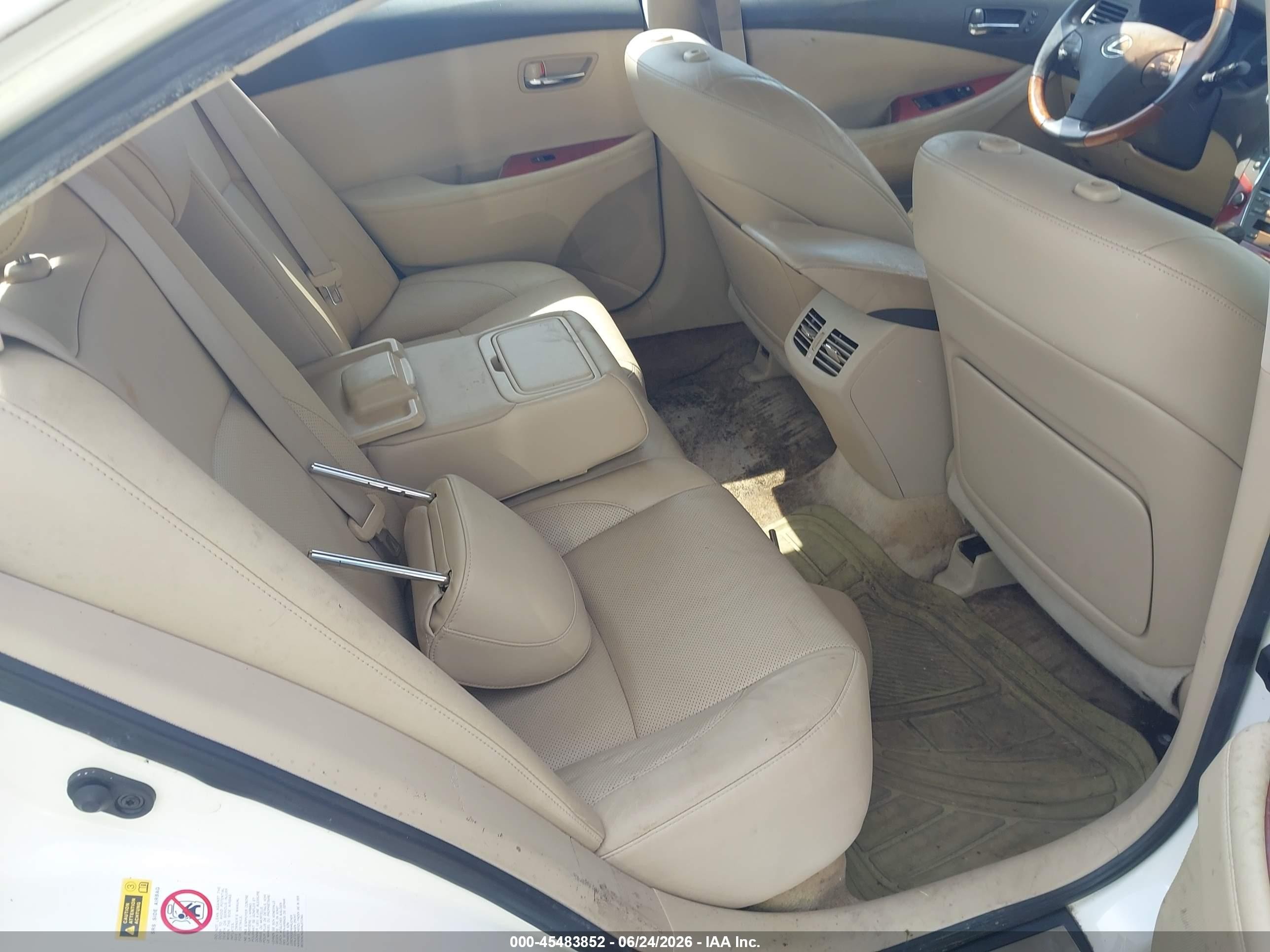 2007 Lexus Es 350   Белый vin: JTHBJ46G772020230