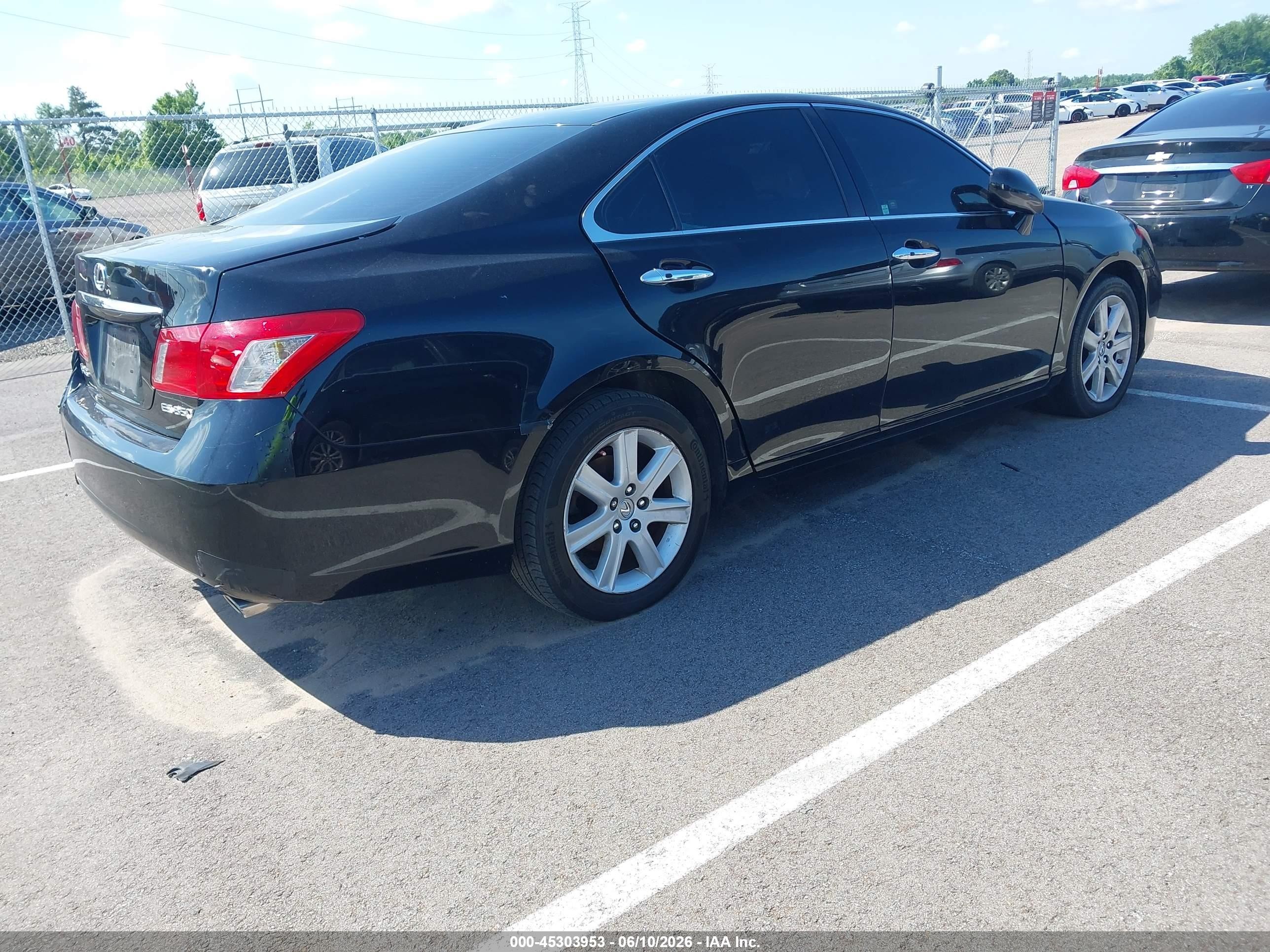 2007 Lexus Es 350   Black vin: JTHBJ46G772032054