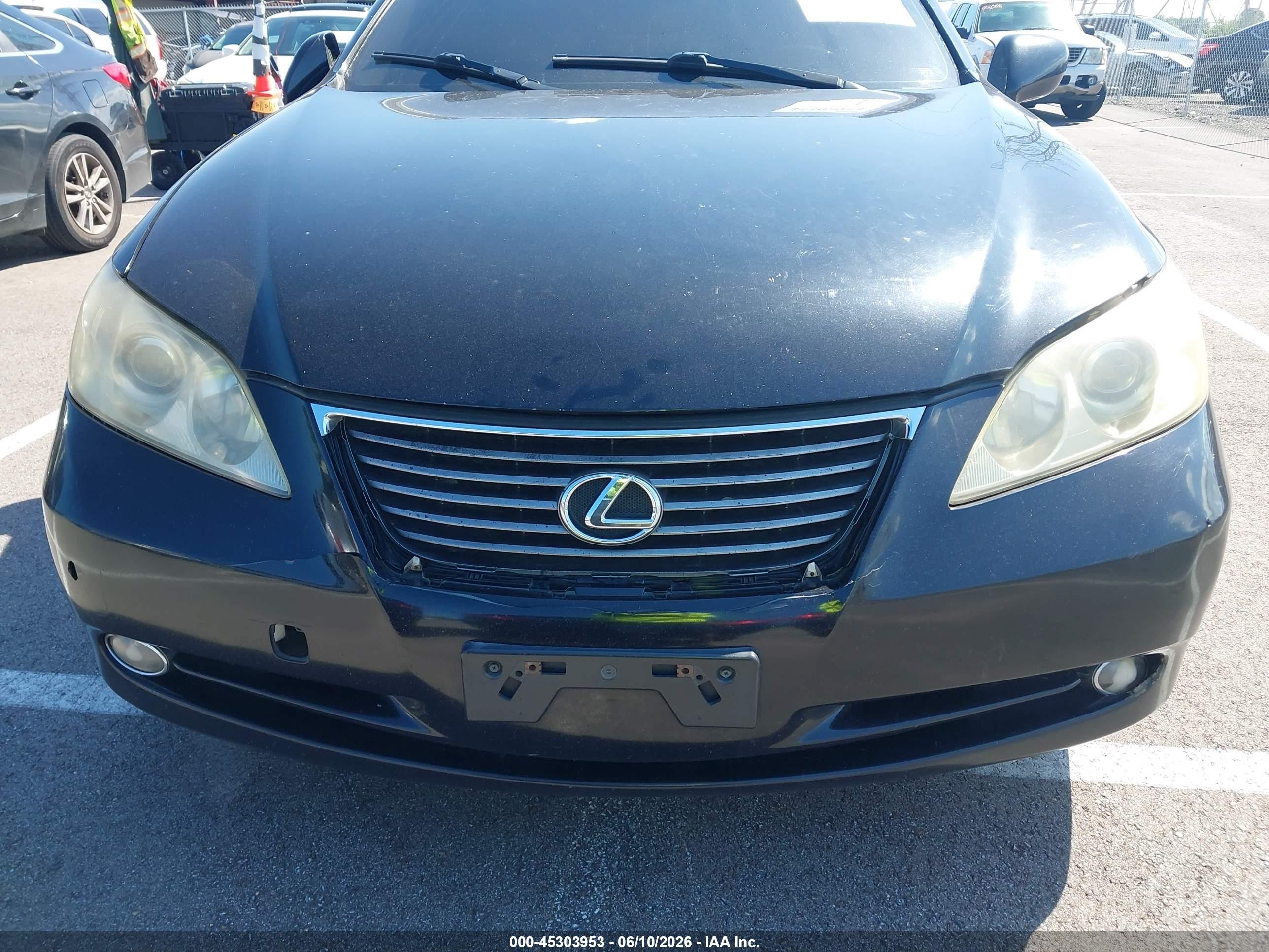 2007 Lexus Es 350   Black vin: JTHBJ46G772032054