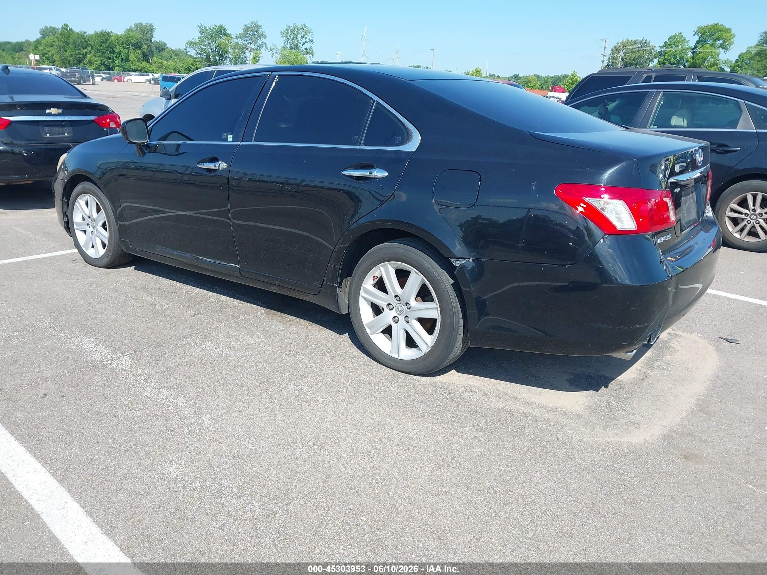 2007 Lexus Es 350   Black vin: JTHBJ46G772032054