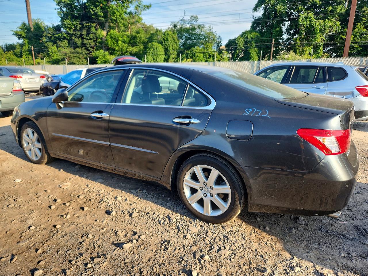 2007 Lexus Es 350 Base Black vin: JTHBJ46G772058251