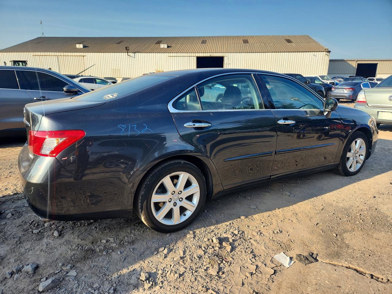 2007 Lexus Es 350 Base Black vin: JTHBJ46G772058251
