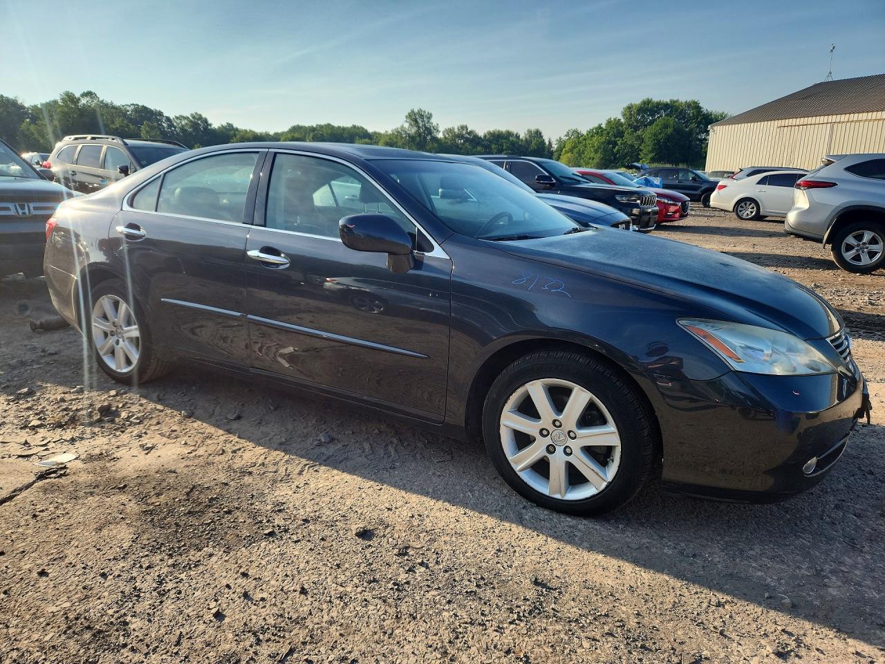 2007 Lexus Es 350 Base Black vin: JTHBJ46G772058251