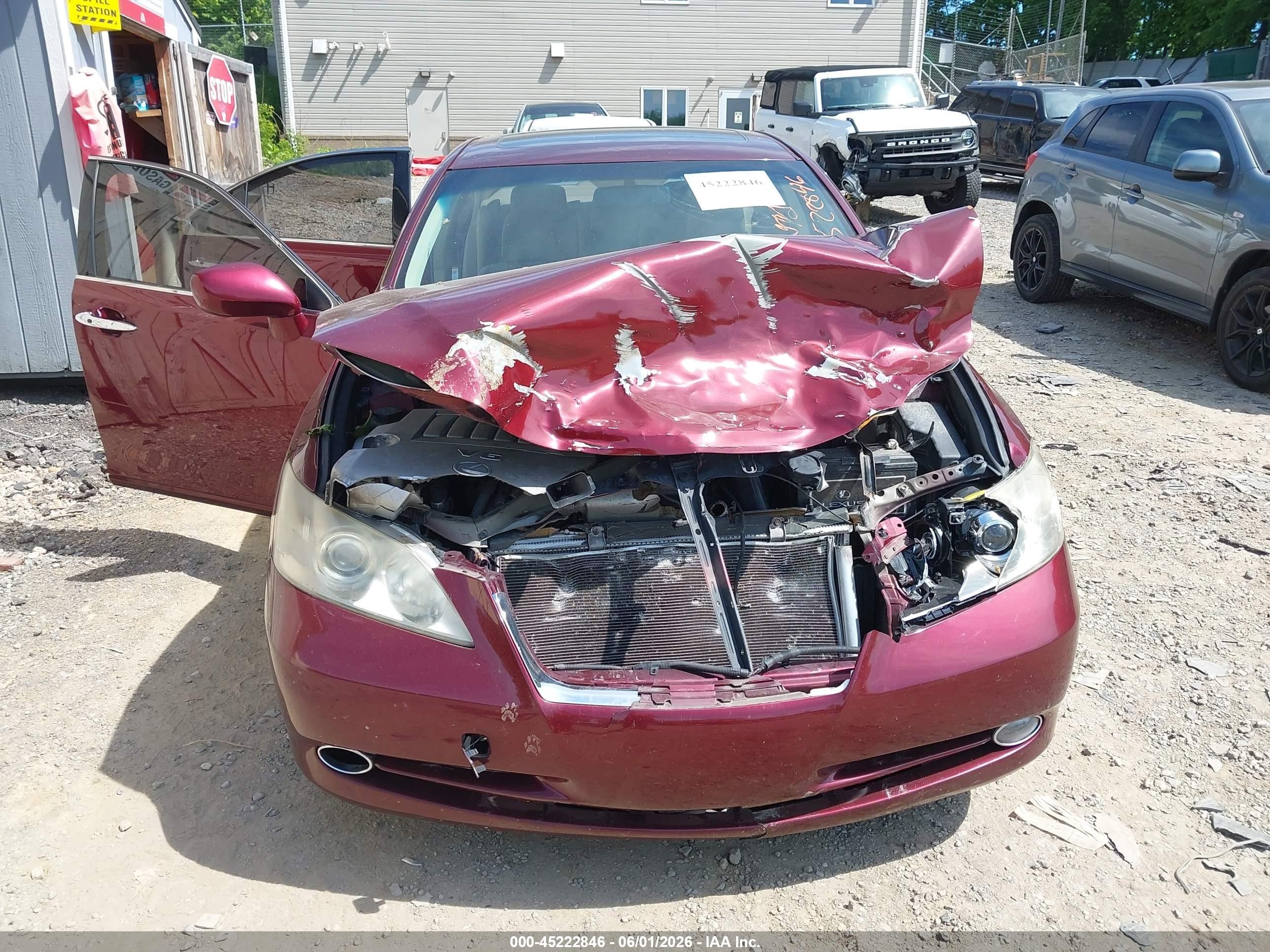2007 Lexus Es 350   Red vin: JTHBJ46G772075521