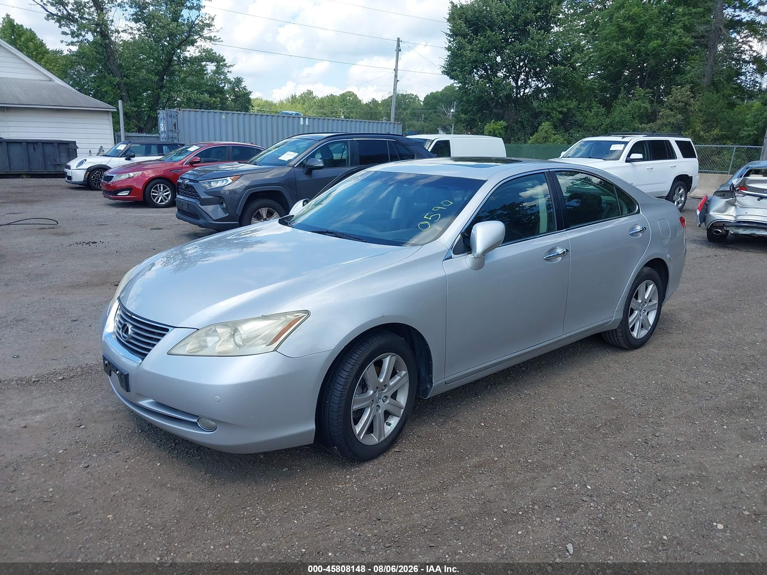 2007 Lexus Es 350   Black vin: JTHBJ46G772080590