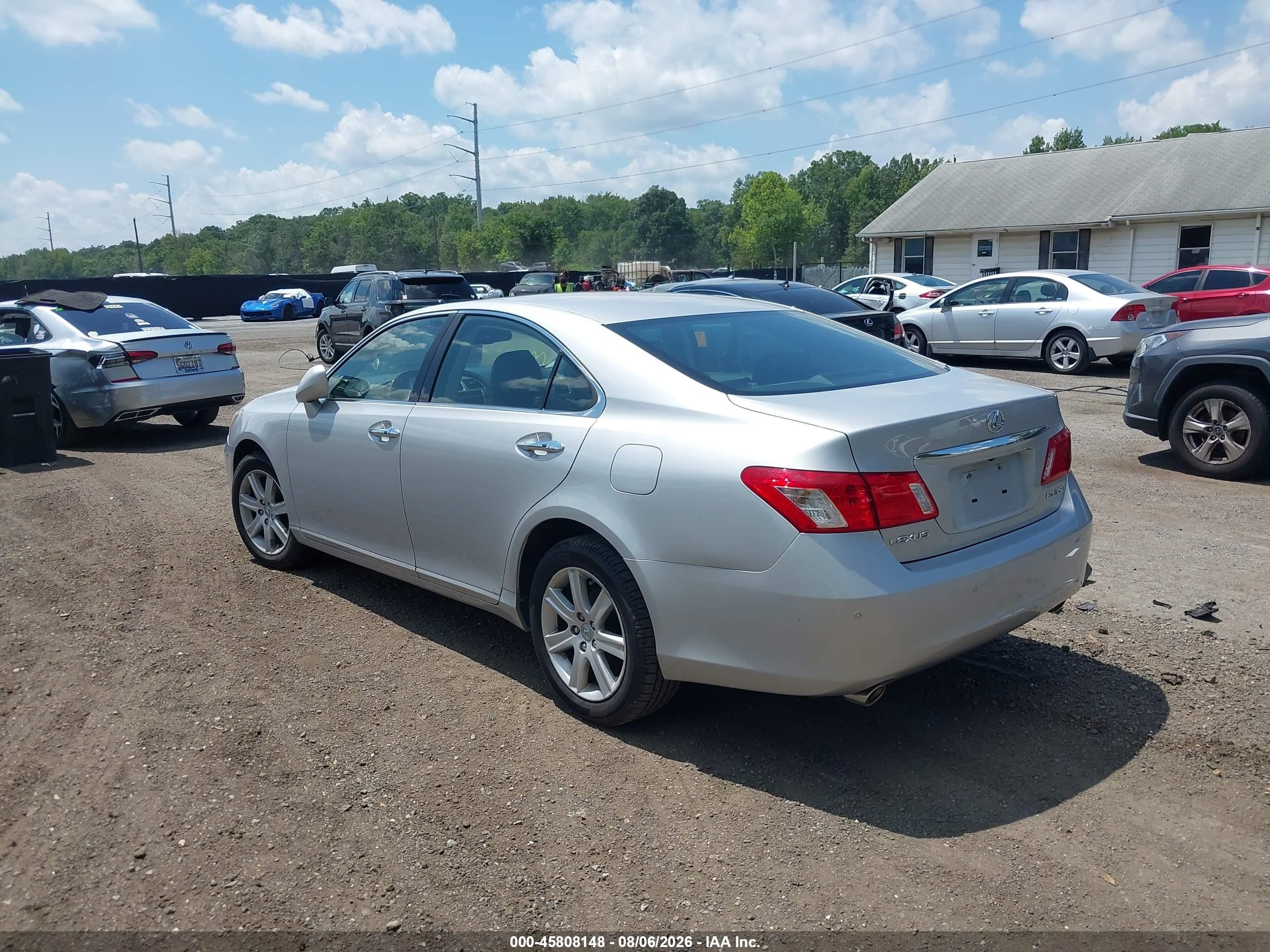 2007 Lexus Es 350   Black vin: JTHBJ46G772080590