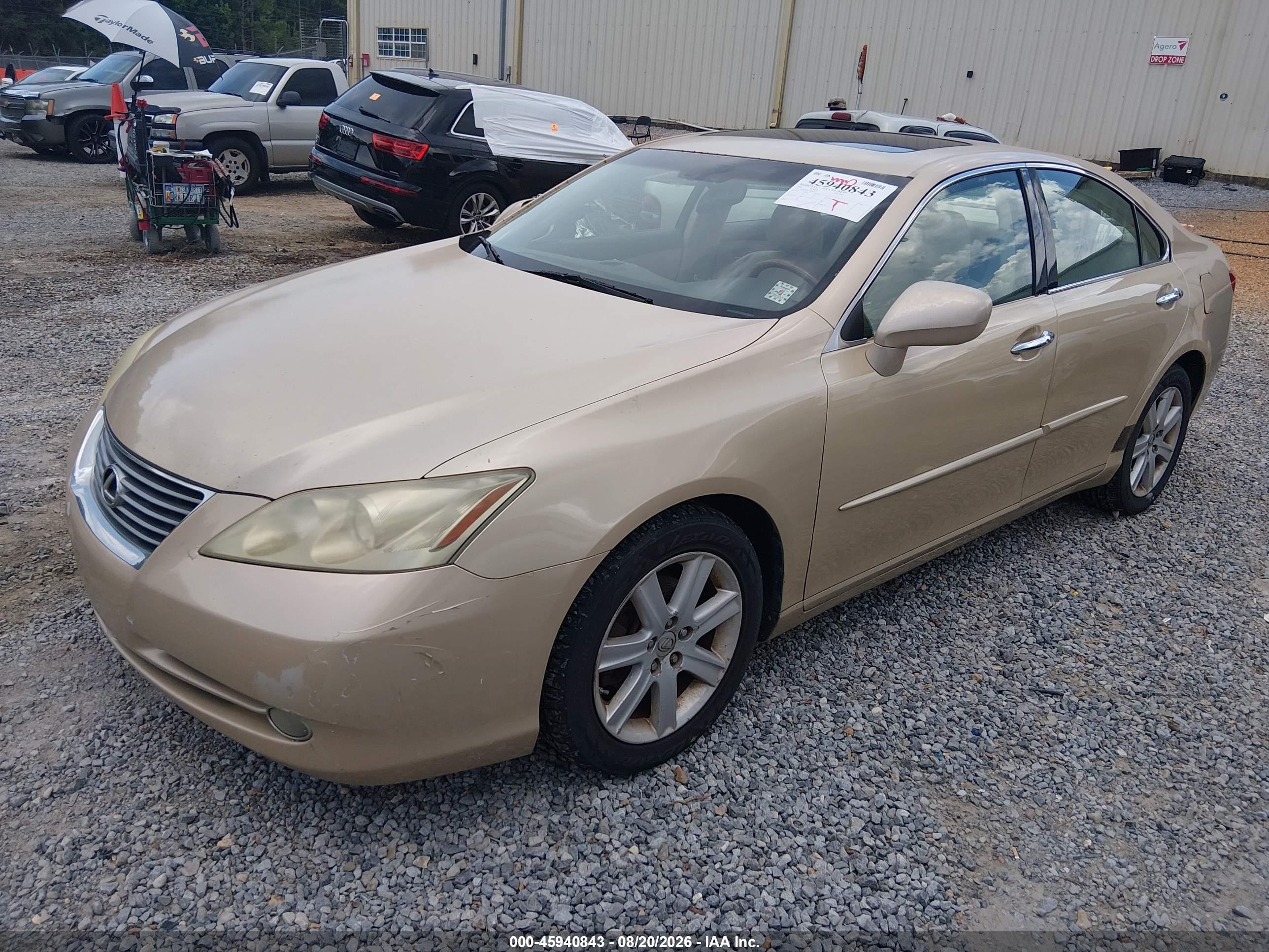 2007 Lexus Es 350   Gold vin: JTHBJ46G772083361