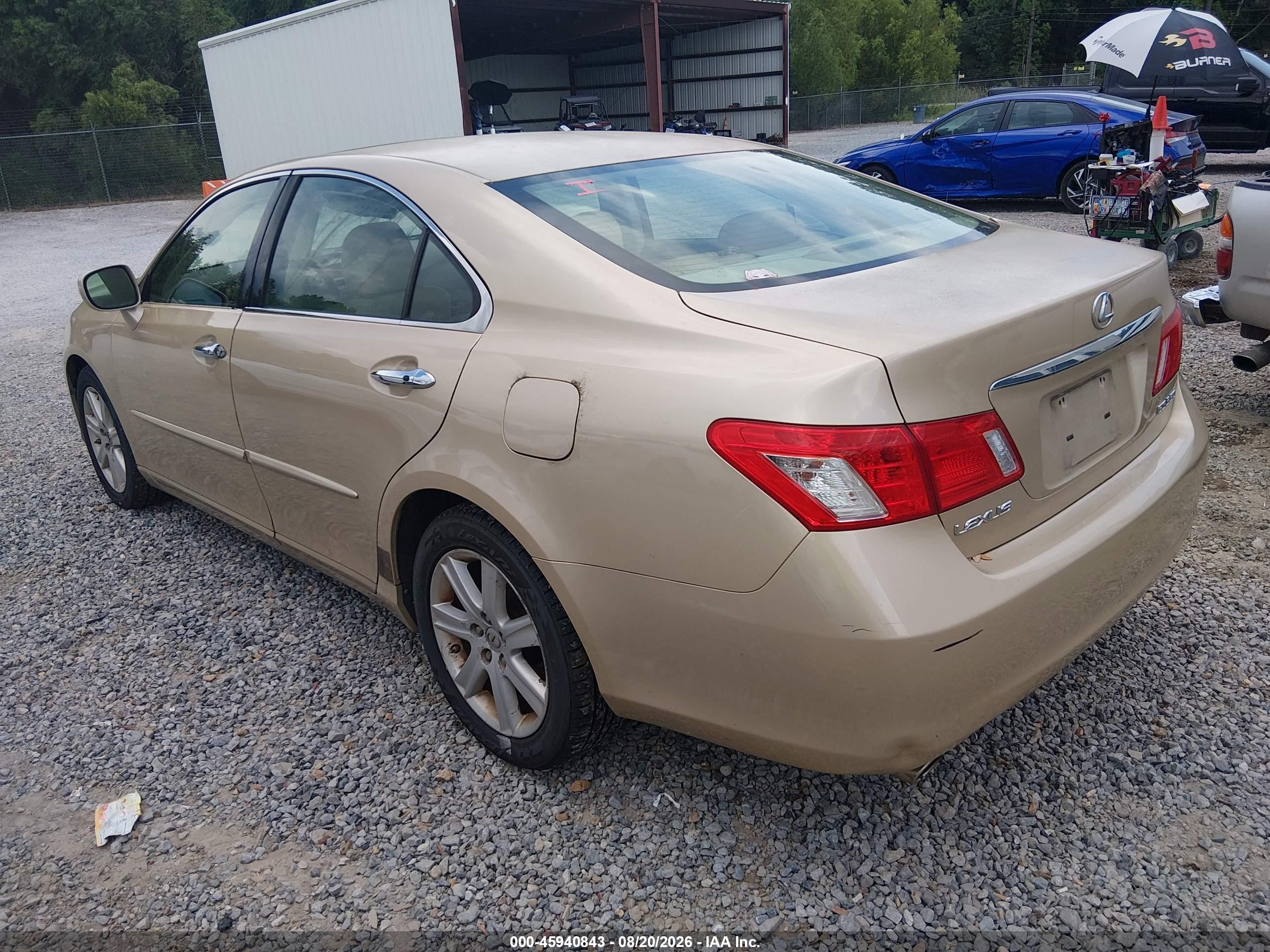 2007 Lexus Es 350   Gold vin: JTHBJ46G772083361