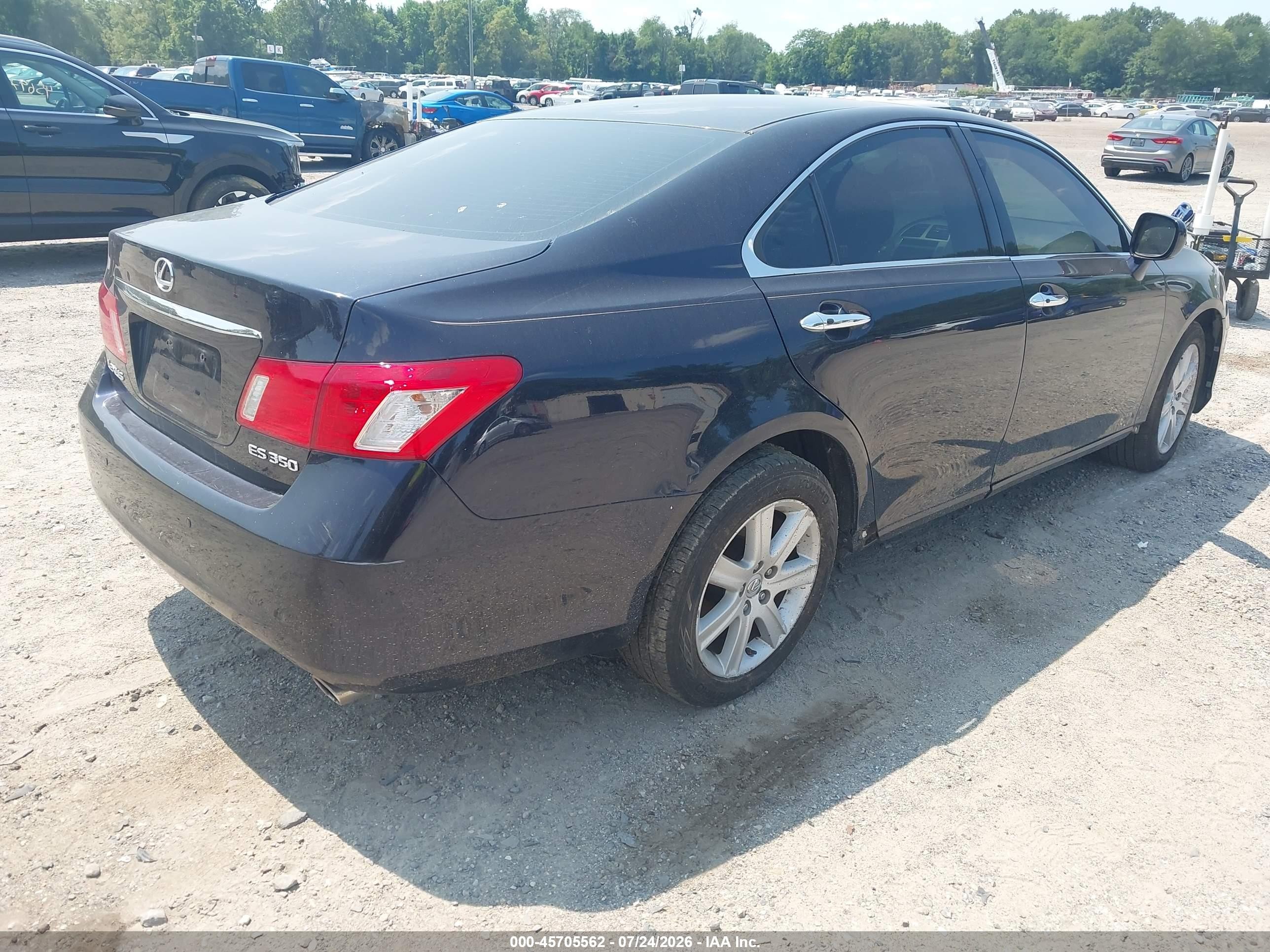 2007 Lexus Es 350   Черный vin: JTHBJ46G772090424