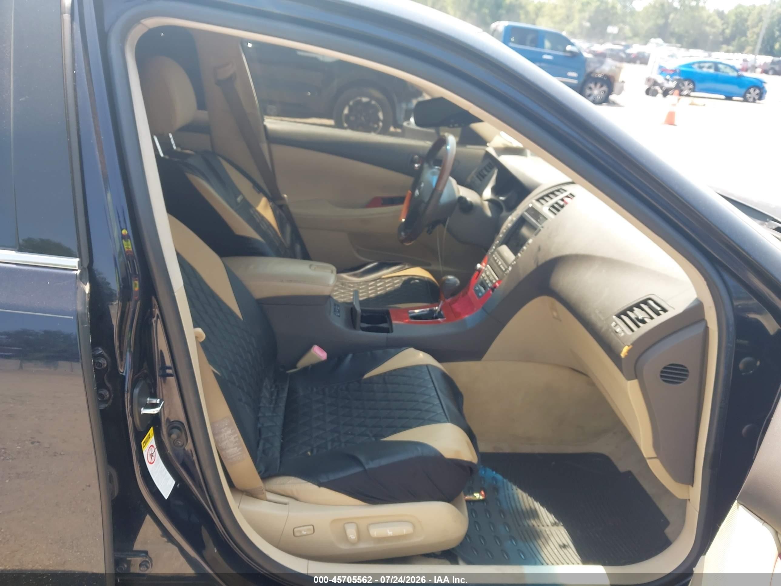 2007 Lexus Es 350   Черный vin: JTHBJ46G772090424