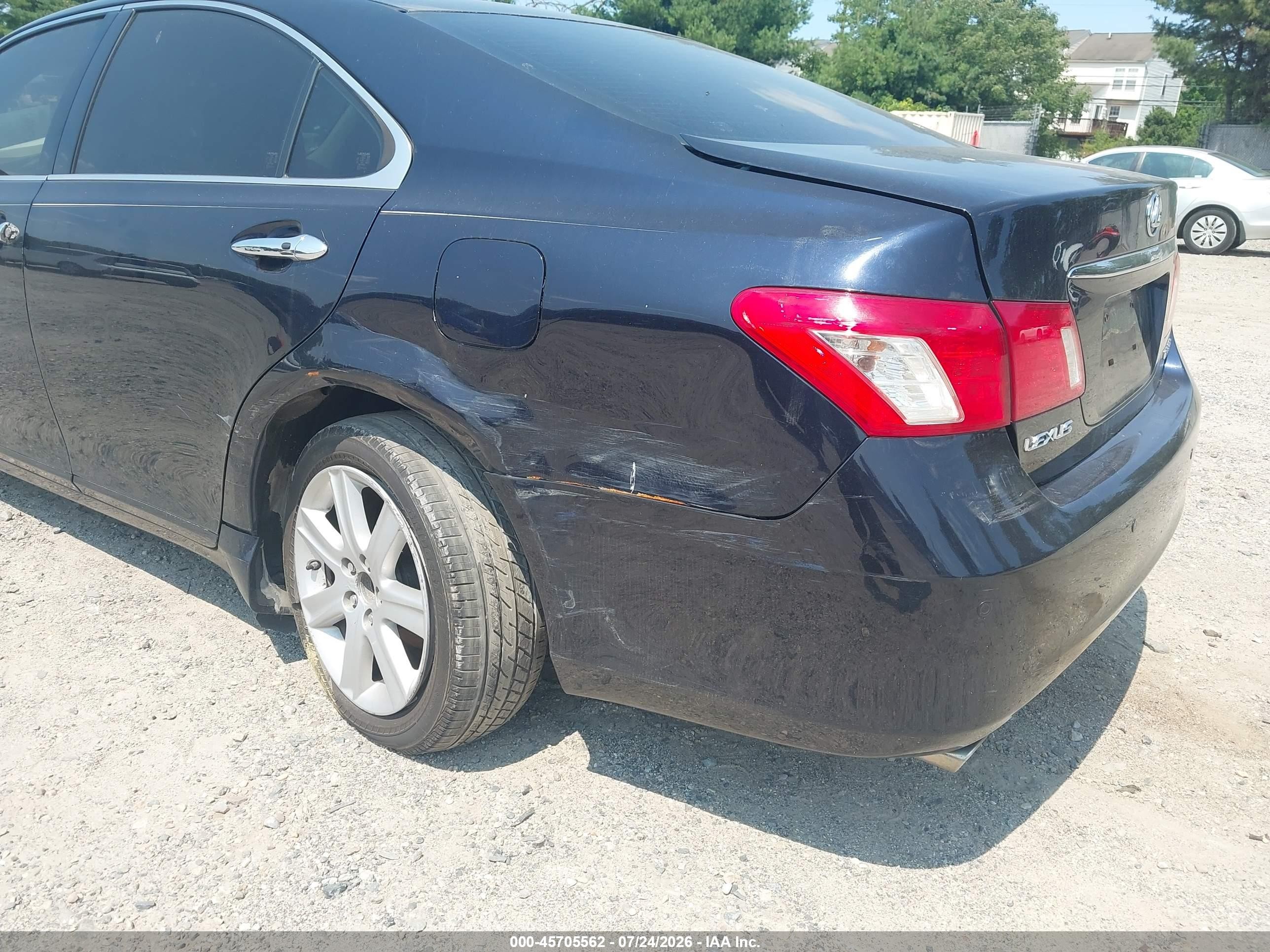 2007 Lexus Es 350   Черный vin: JTHBJ46G772090424