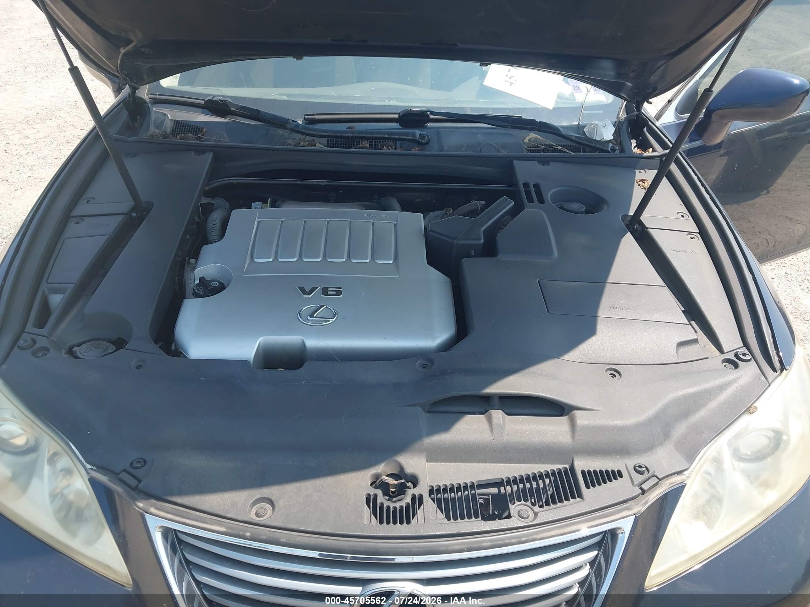 2007 Lexus Es 350   Черный vin: JTHBJ46G772090424