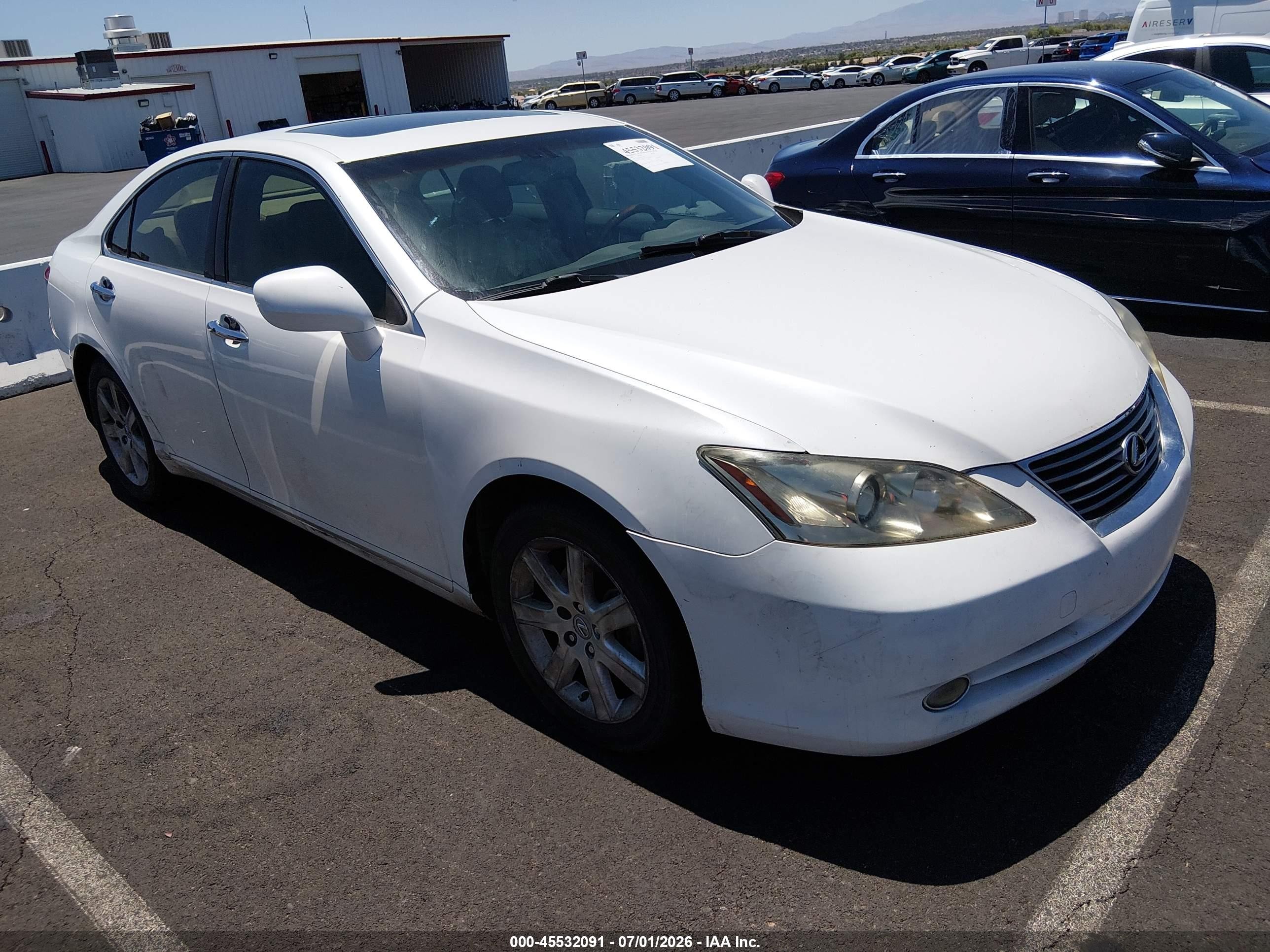 2007 Lexus Es 350   Белый vin: JTHBJ46G772091508