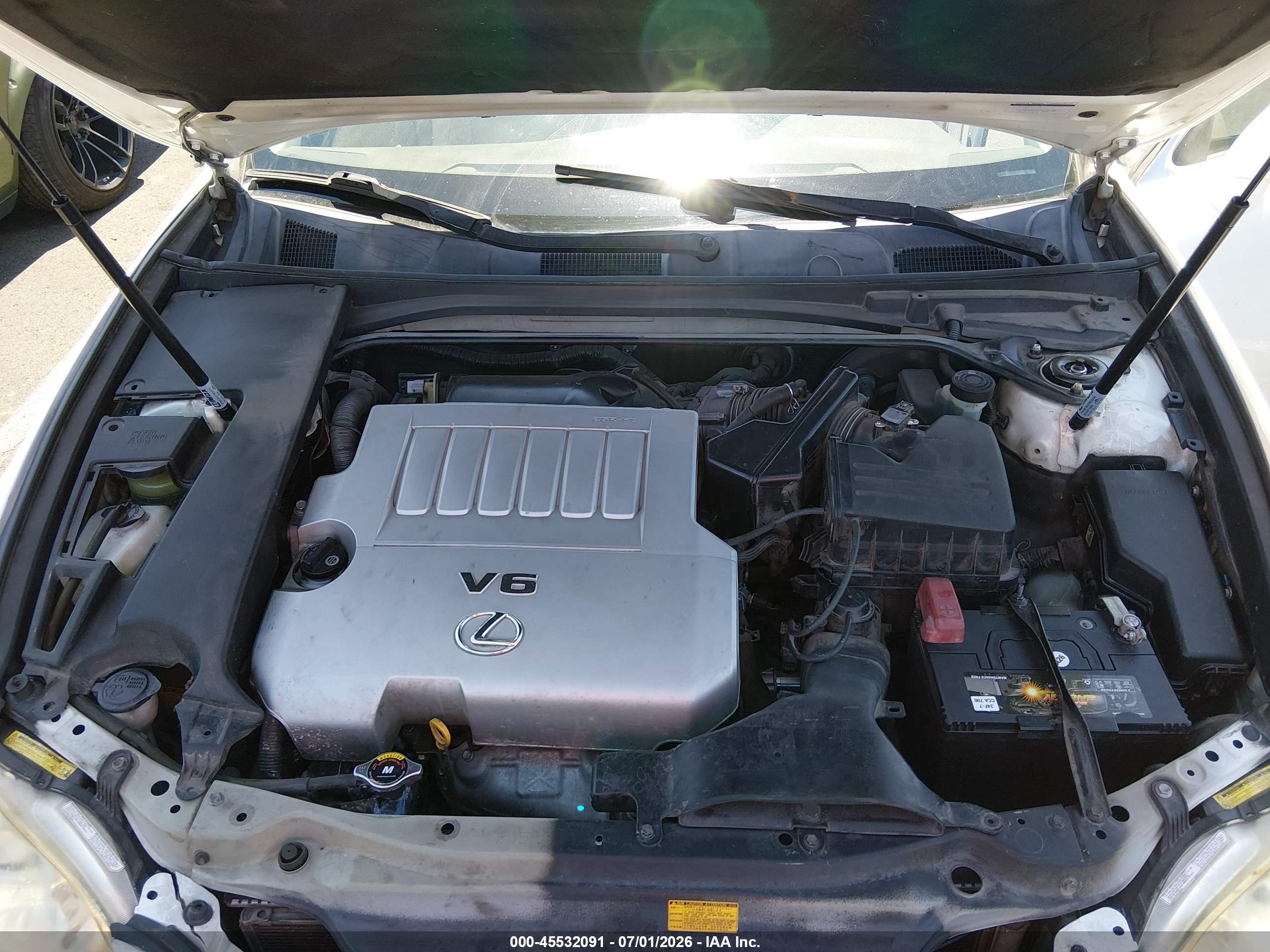 2007 Lexus Es 350   Белый vin: JTHBJ46G772091508