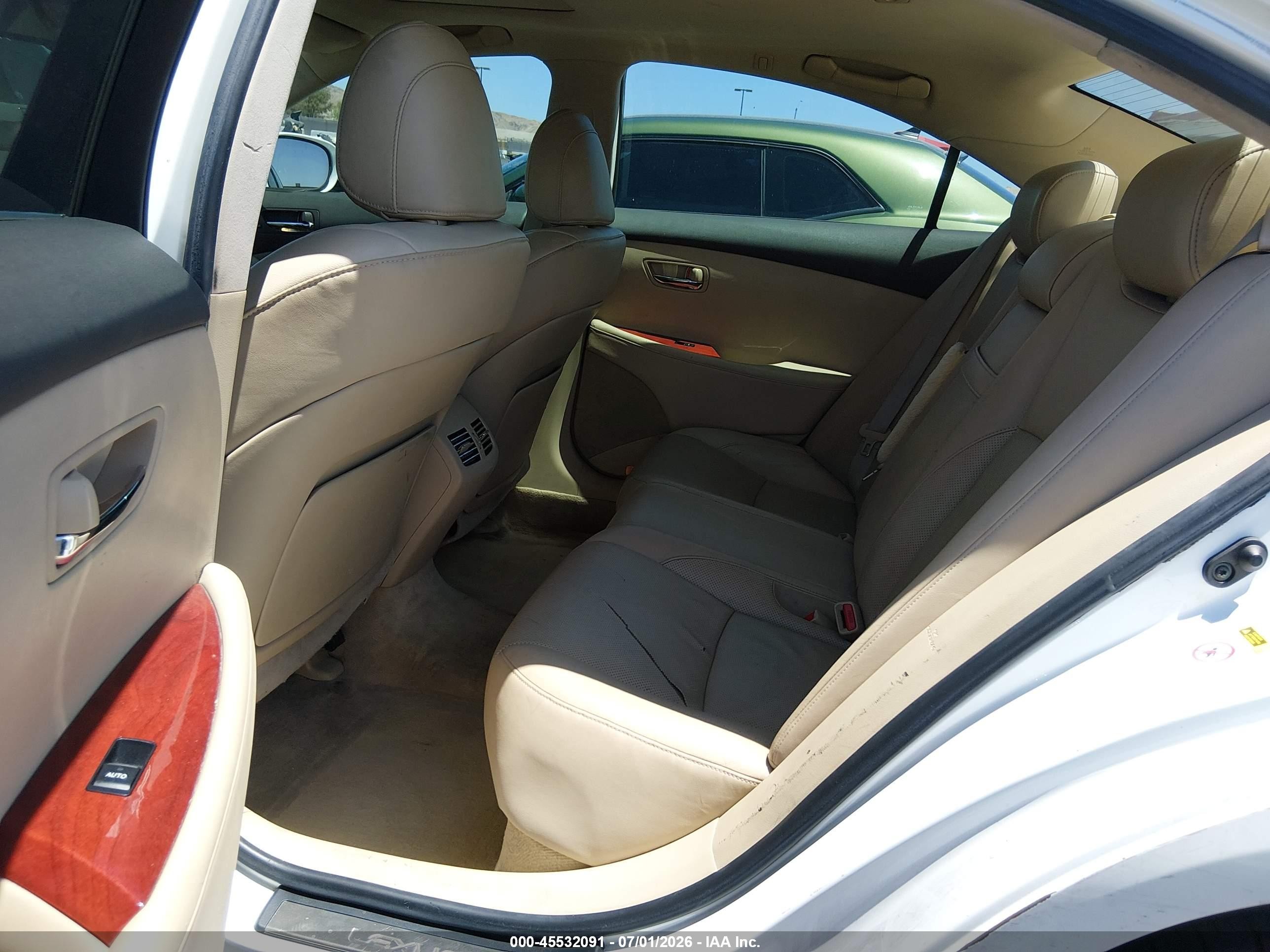 2007 Lexus Es 350   Белый vin: JTHBJ46G772091508