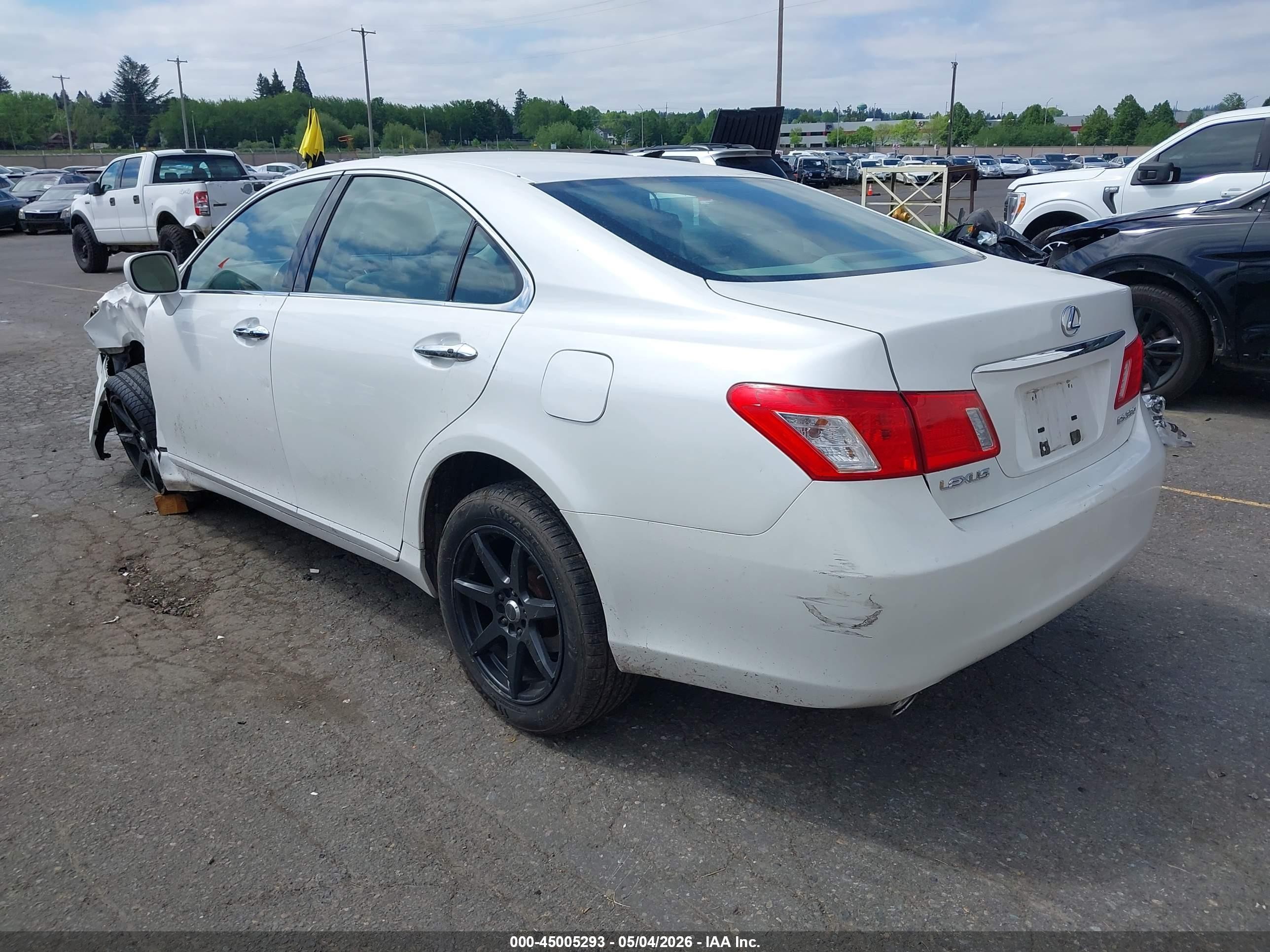 2007 Lexus Es 350   White vin: JTHBJ46G772096336