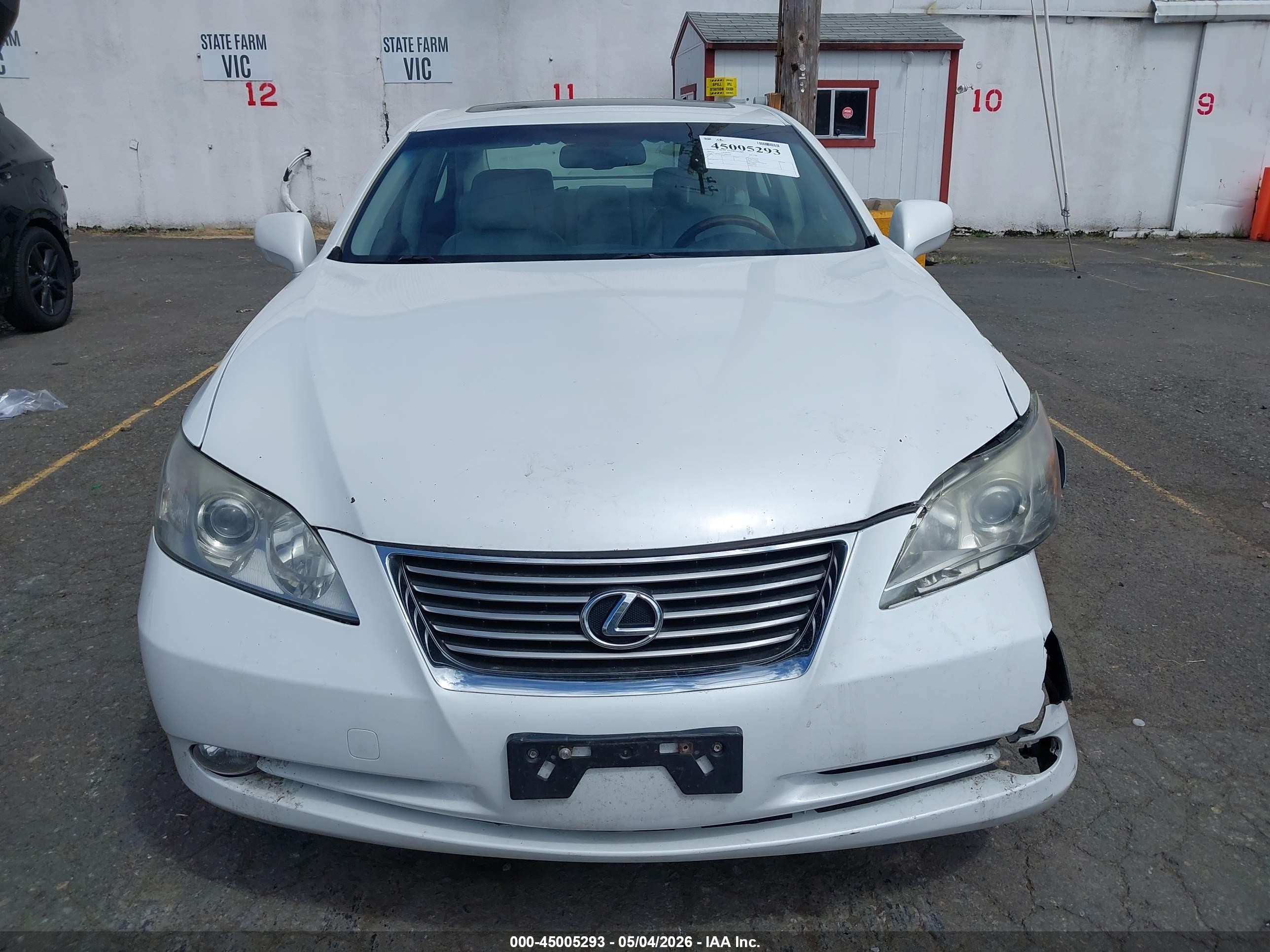 2007 Lexus Es 350   White vin: JTHBJ46G772096336