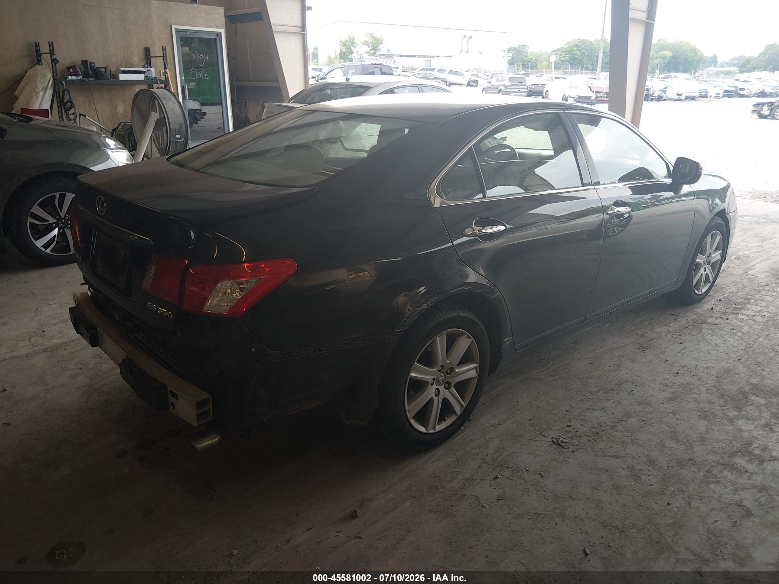 2007 Lexus Es 350   Черный vin: JTHBJ46G772127438