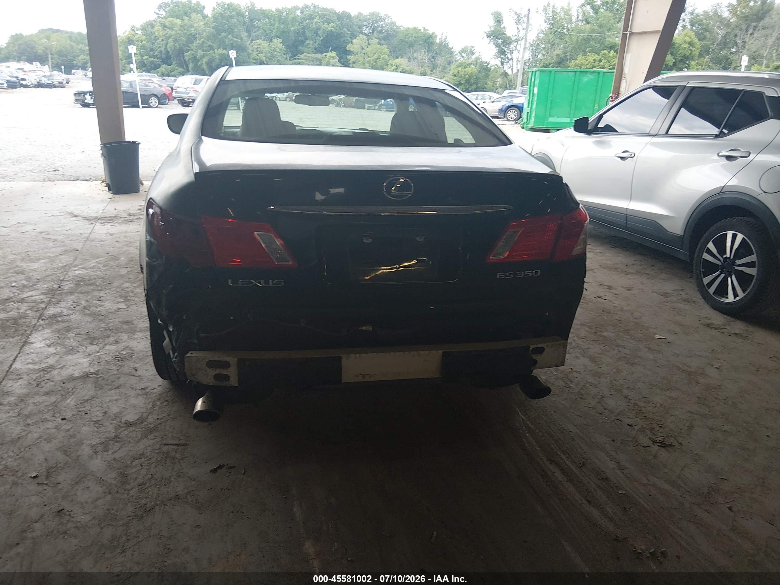 2007 Lexus Es 350   Черный vin: JTHBJ46G772127438