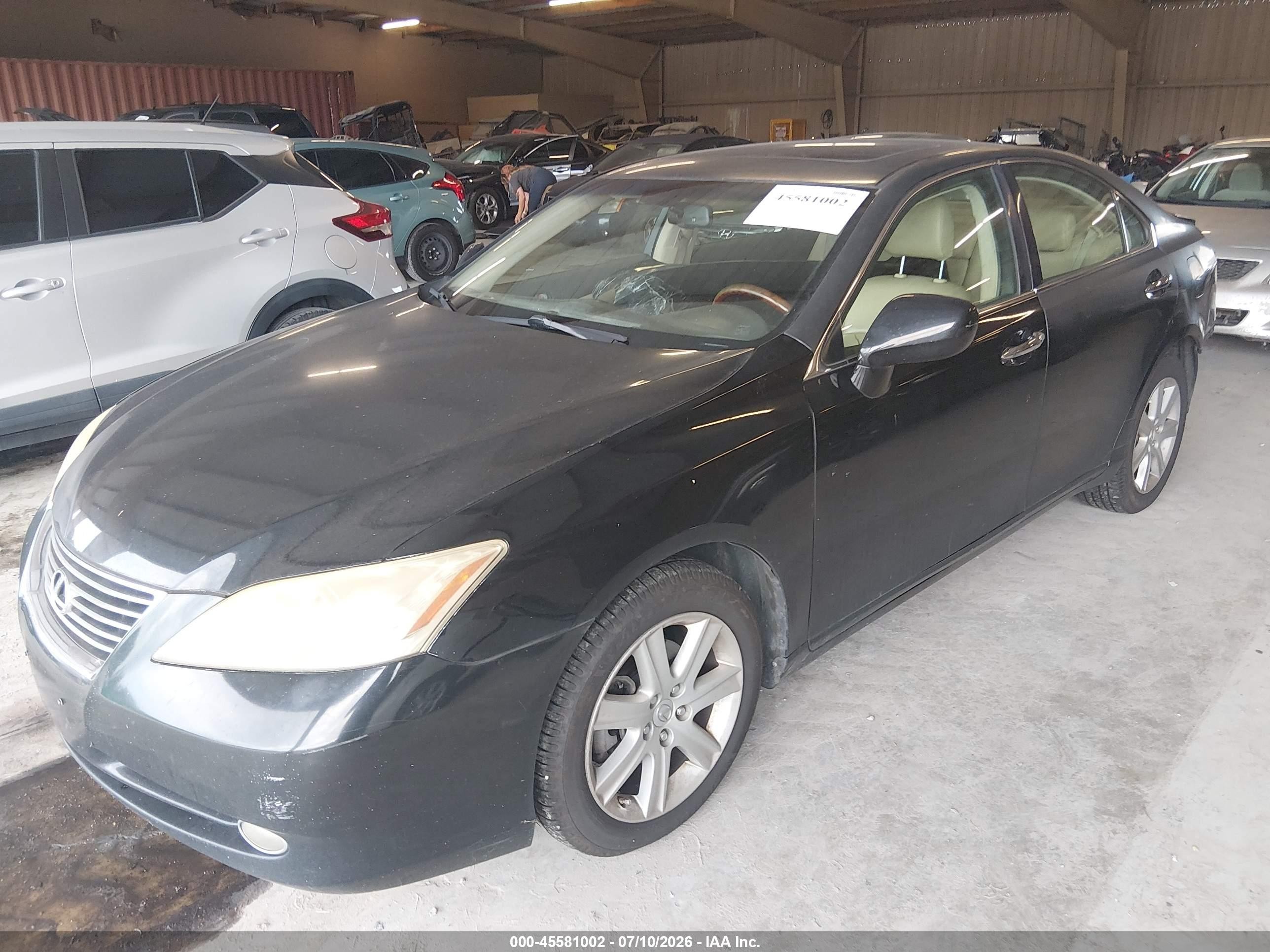 2007 Lexus Es 350   Черный vin: JTHBJ46G772127438