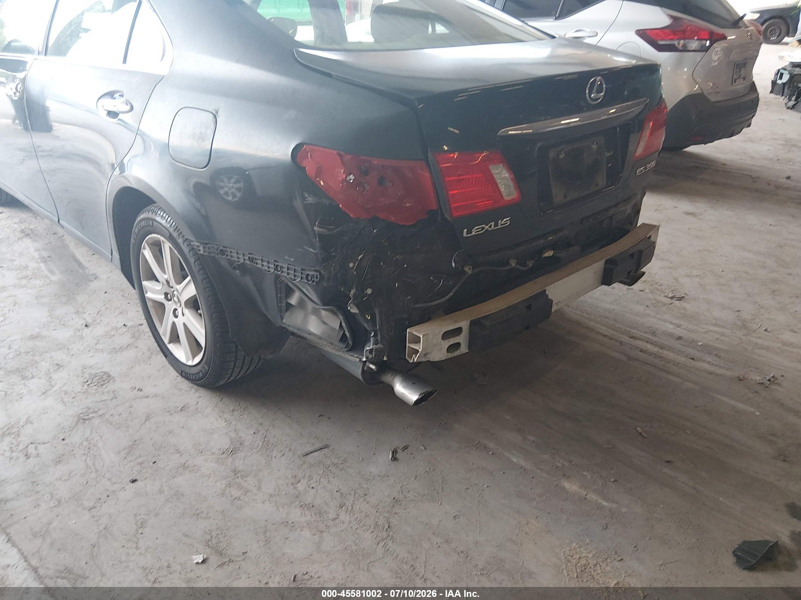 2007 Lexus Es 350   Черный vin: JTHBJ46G772127438