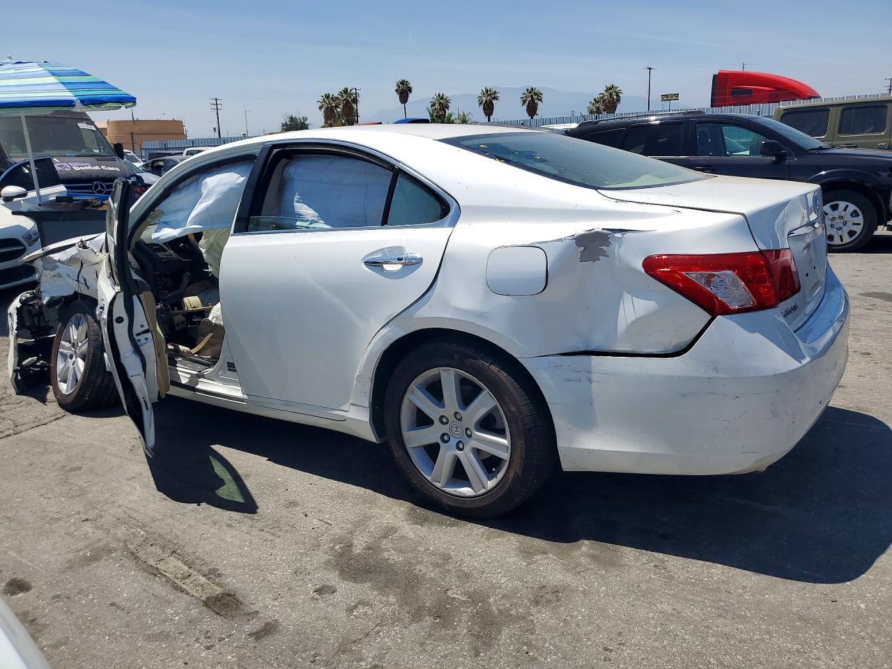 2007 Lexus Es 350 White vin: JTHBJ46G772132347