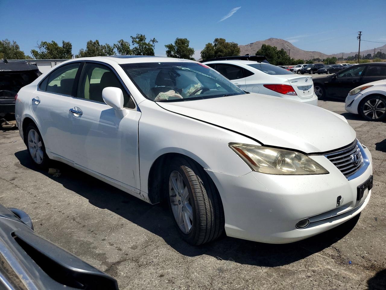 2007 Lexus Es 350 White vin: JTHBJ46G772132347