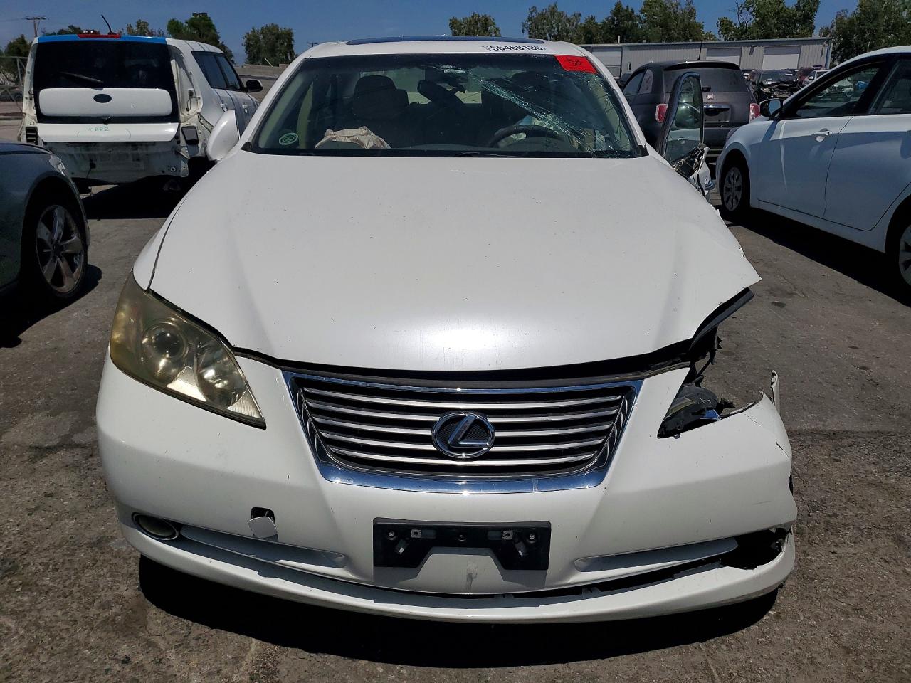 2007 Lexus Es 350 White vin: JTHBJ46G772132347