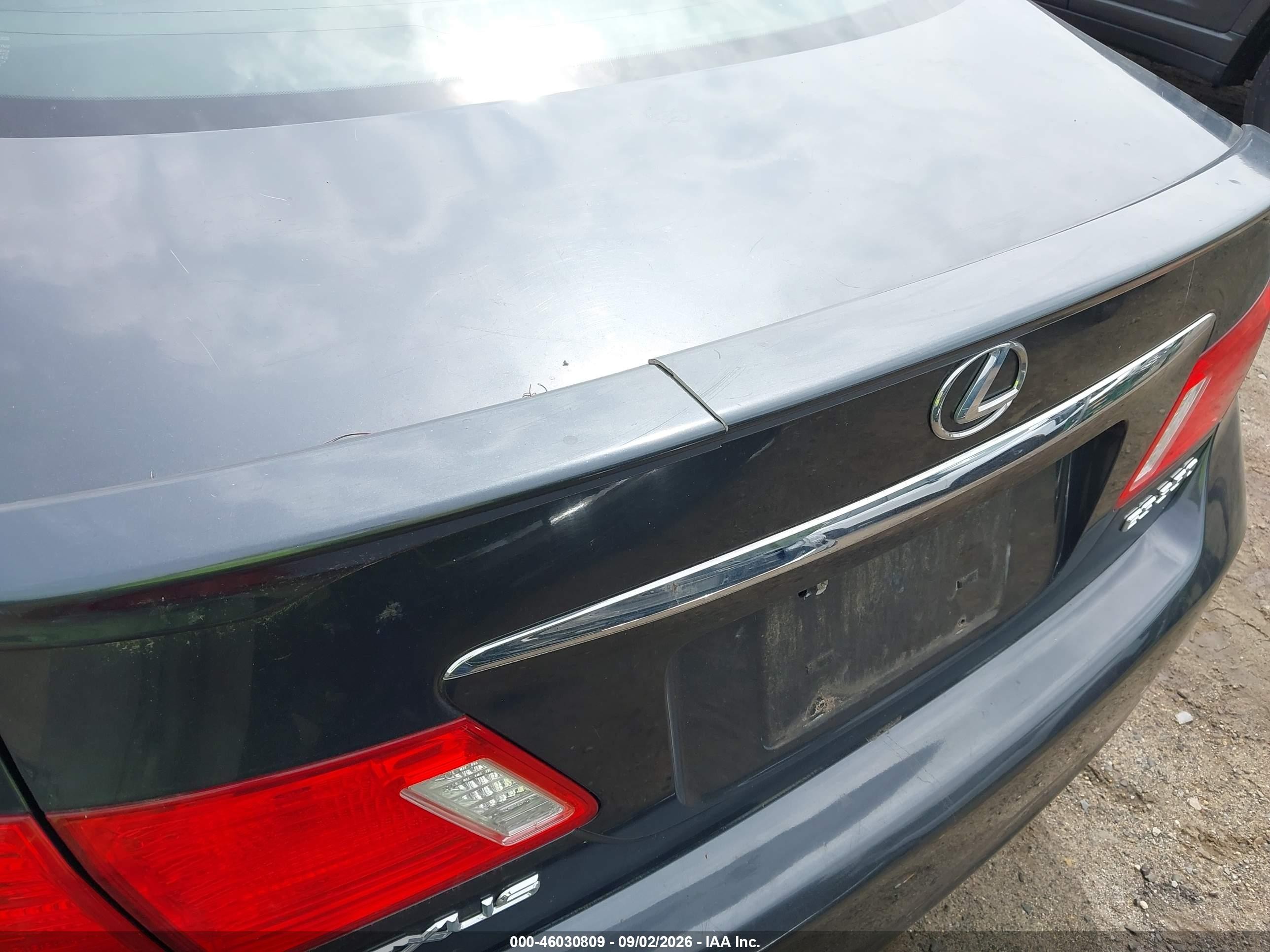 2007 Lexus Es 350   Black vin: JTHBJ46G772139007