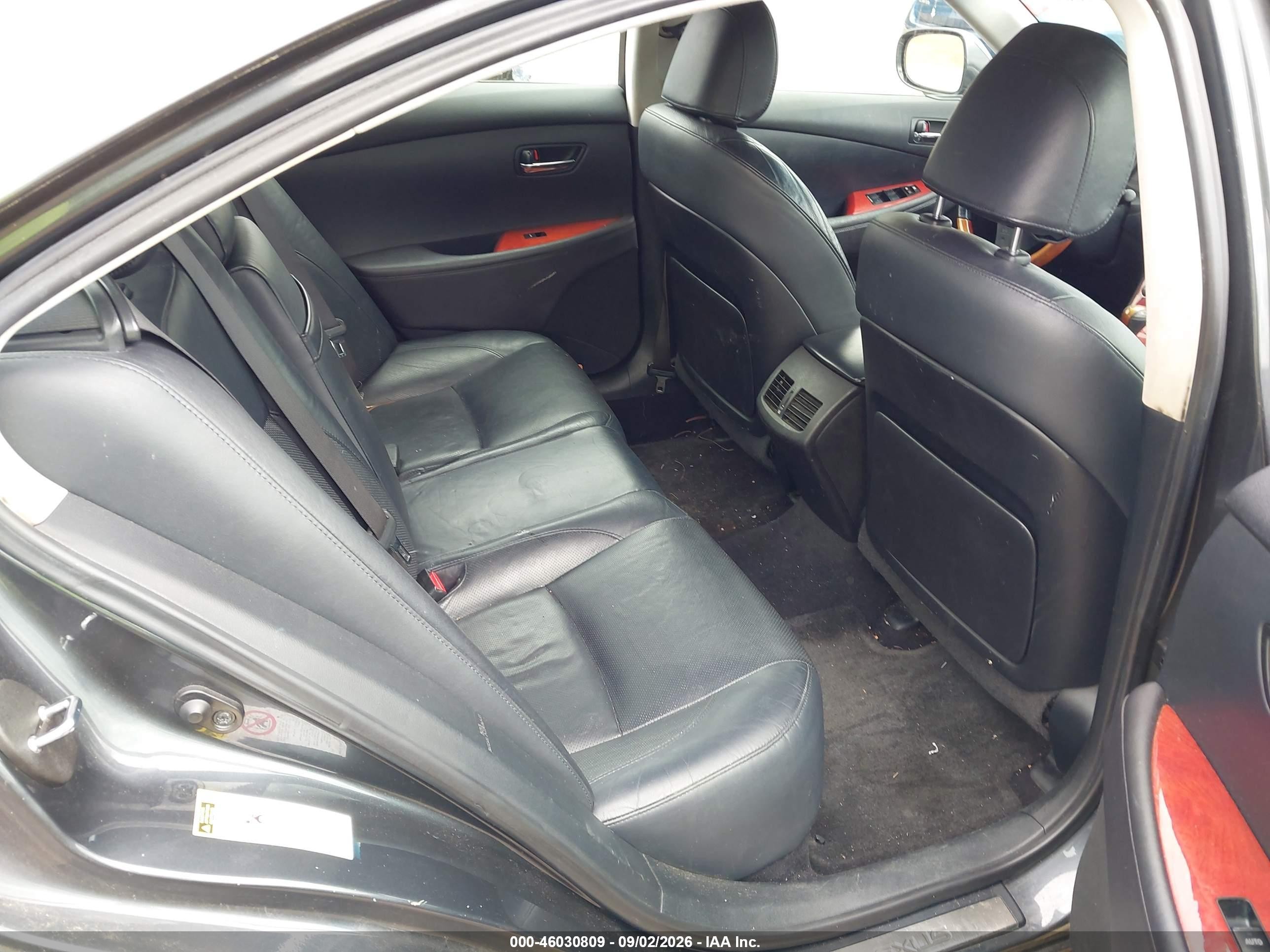 2007 Lexus Es 350   Black vin: JTHBJ46G772139007