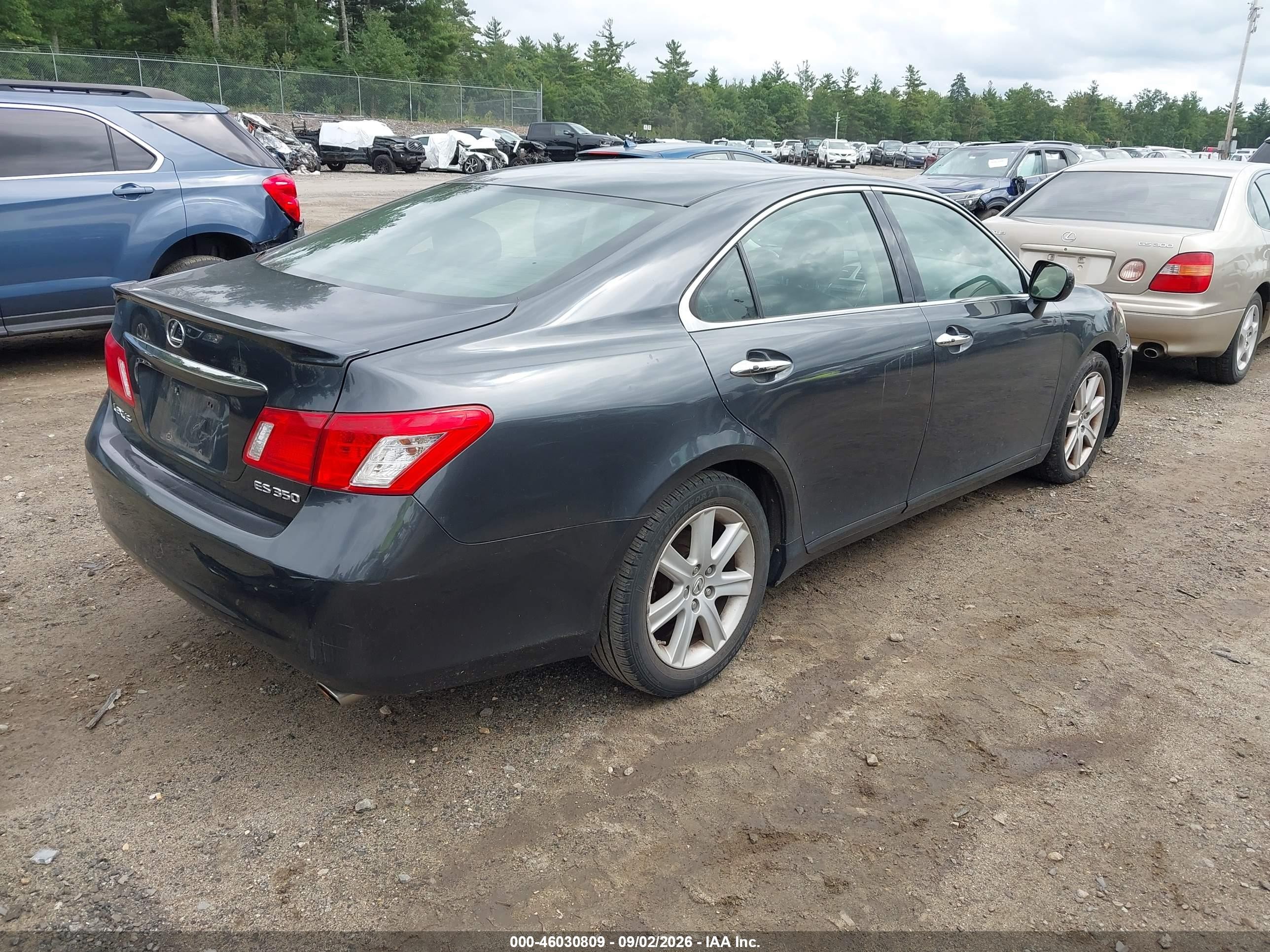 2007 Lexus Es 350   Black vin: JTHBJ46G772139007