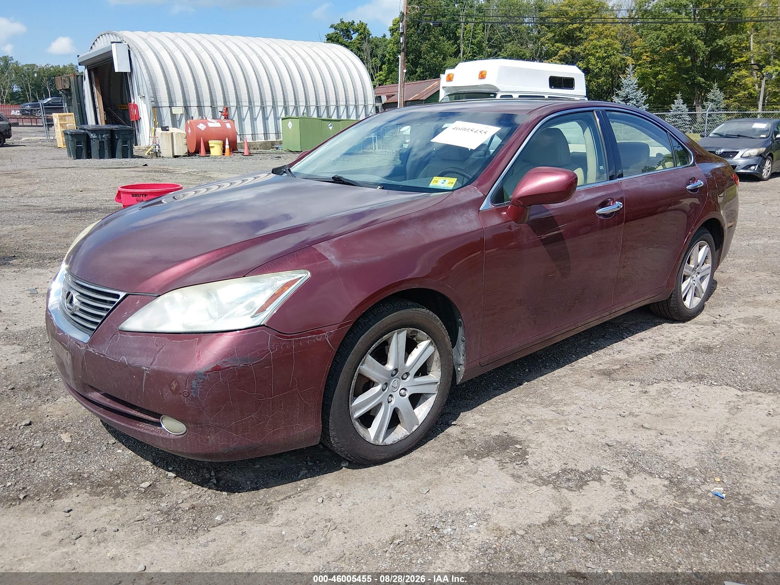 2007 Lexus Es 350   Red vin: JTHBJ46G772143980