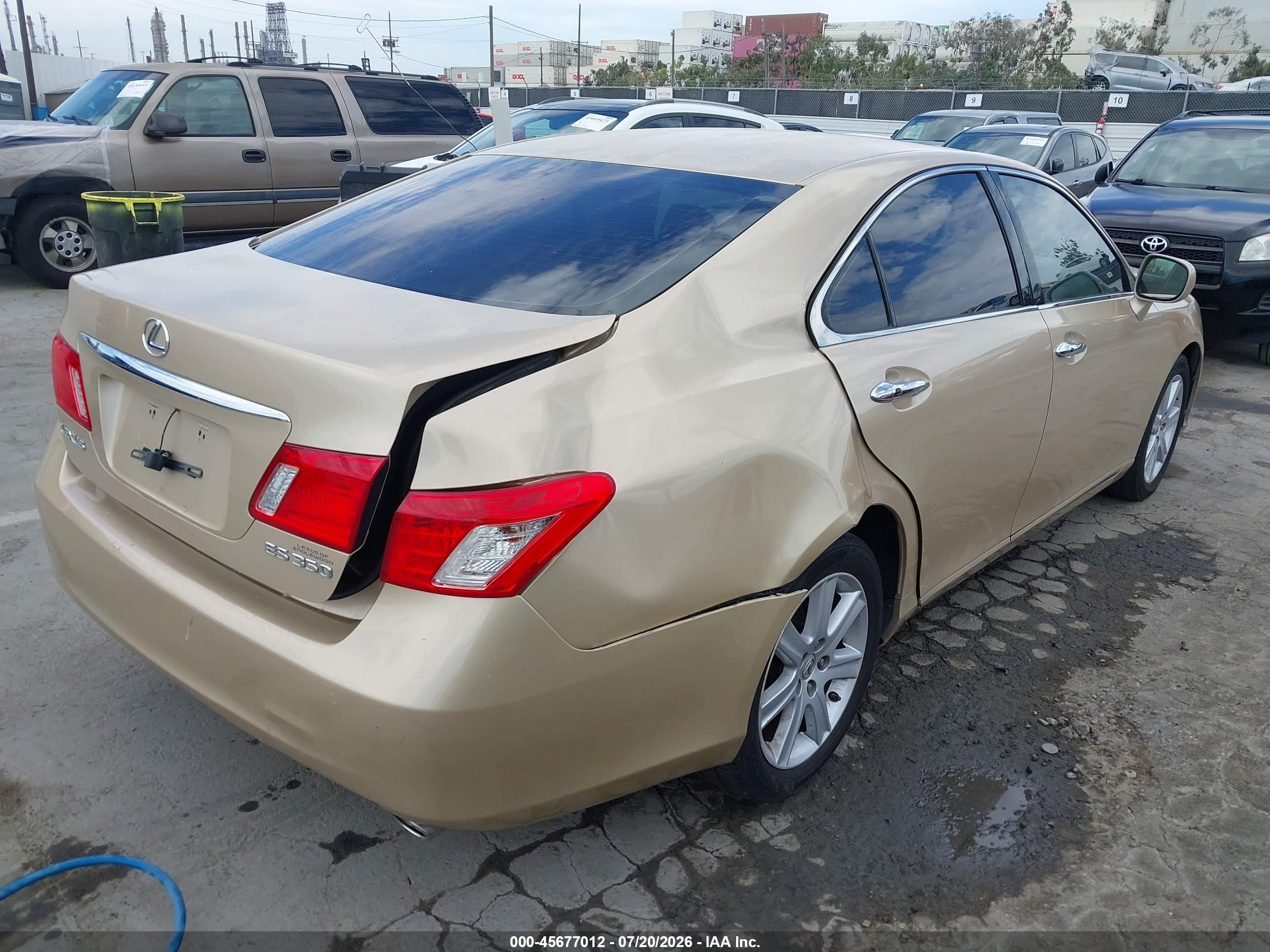 2007 Lexus Es 350   Beige vin: JTHBJ46G772151691