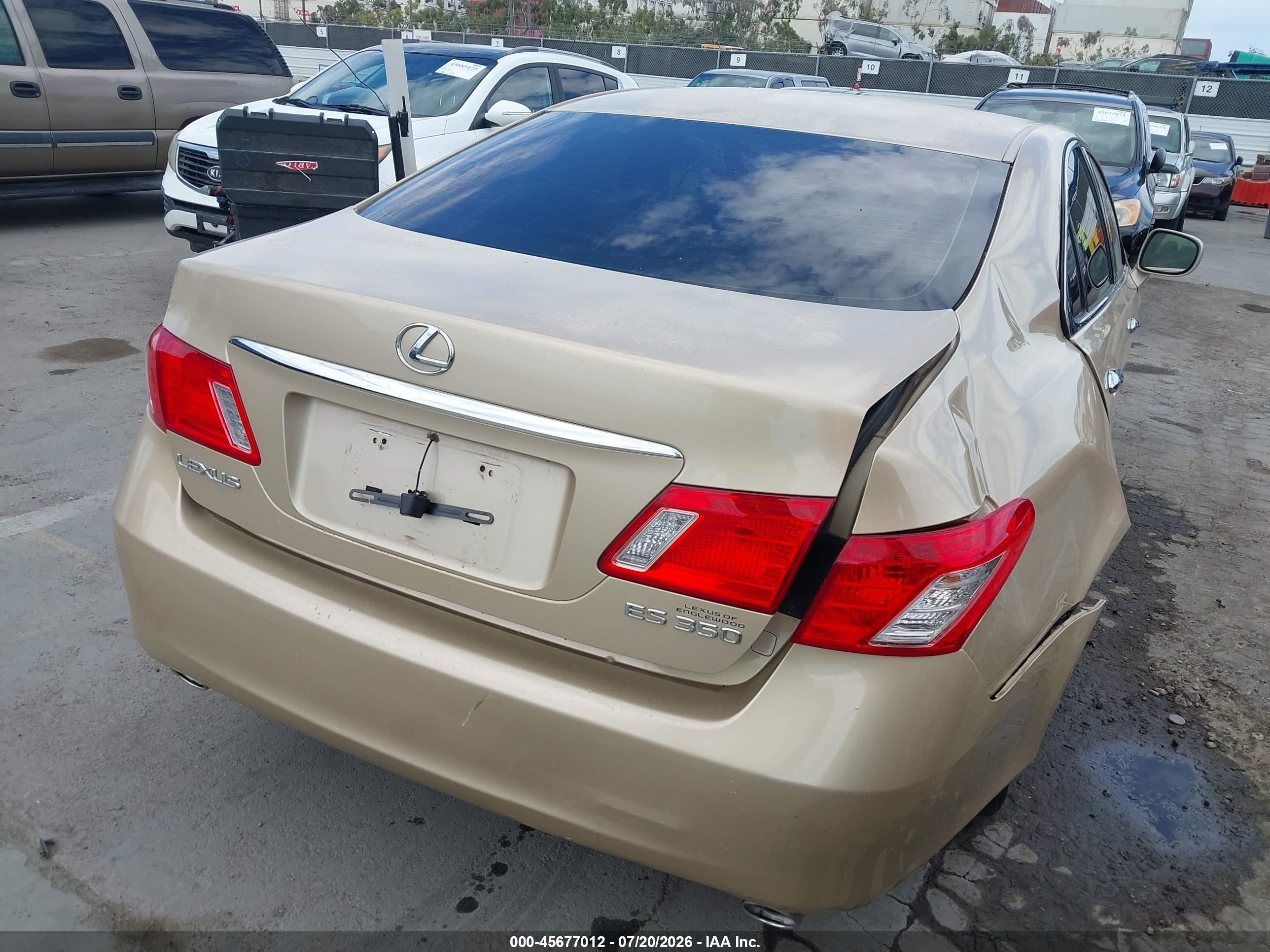 2007 Lexus Es 350   Beige vin: JTHBJ46G772151691