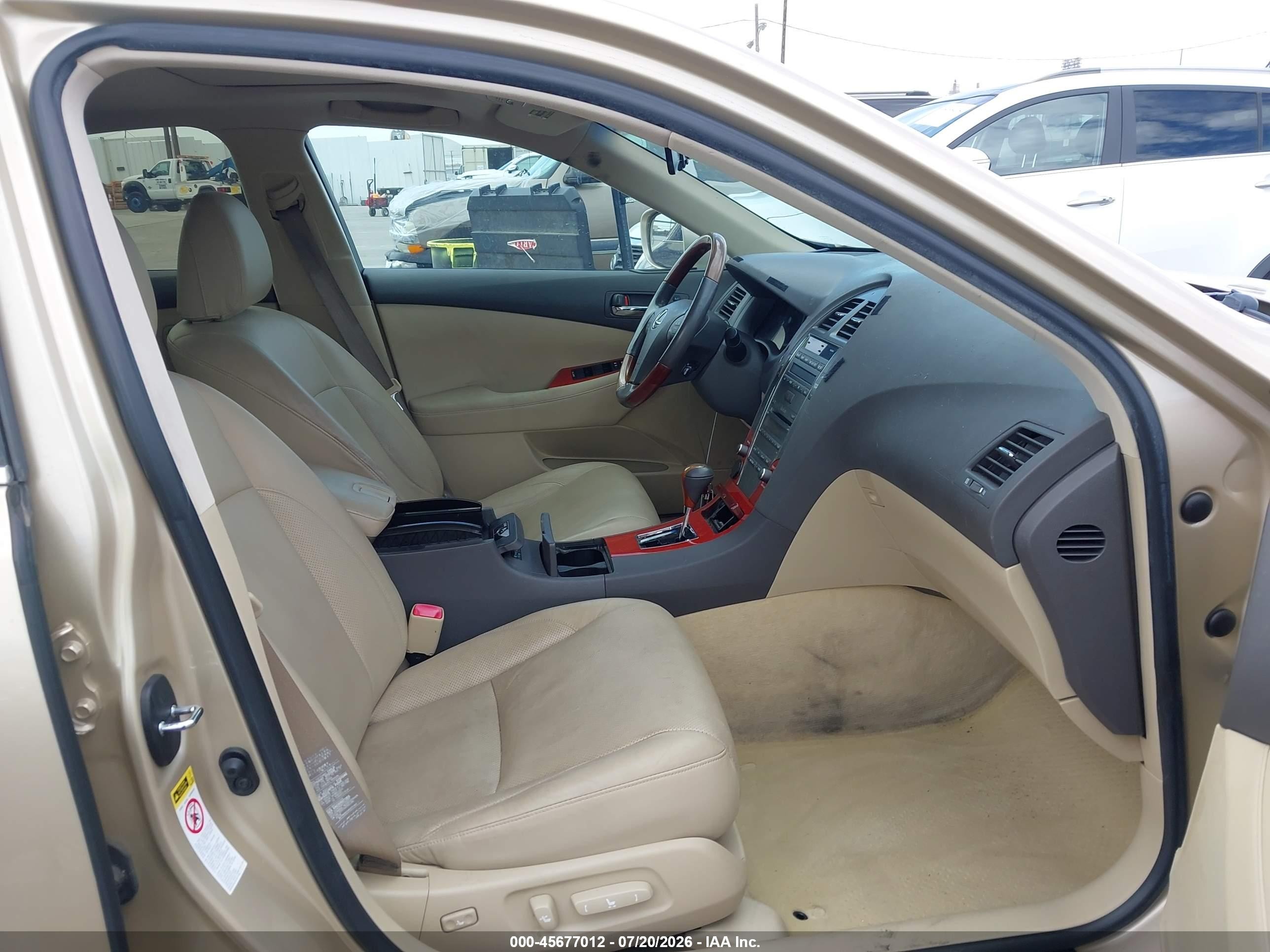 2007 Lexus Es 350   Beige vin: JTHBJ46G772151691