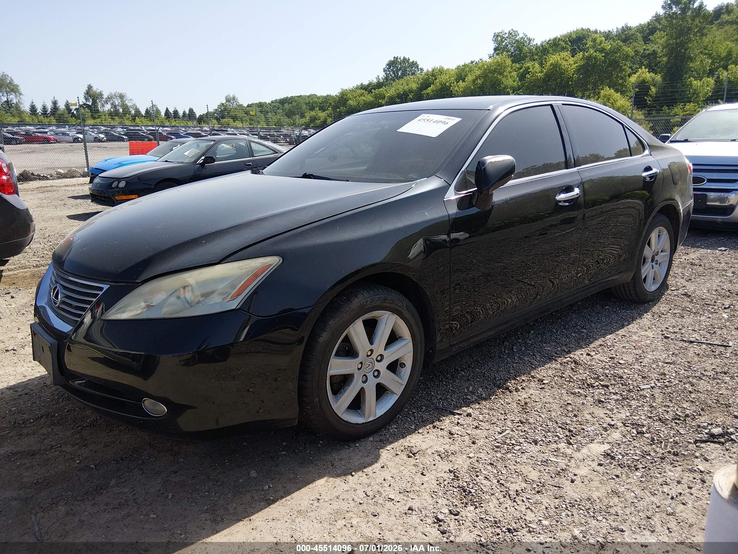 2008 Lexus Es 350   Black vin: JTHBJ46G782161817
