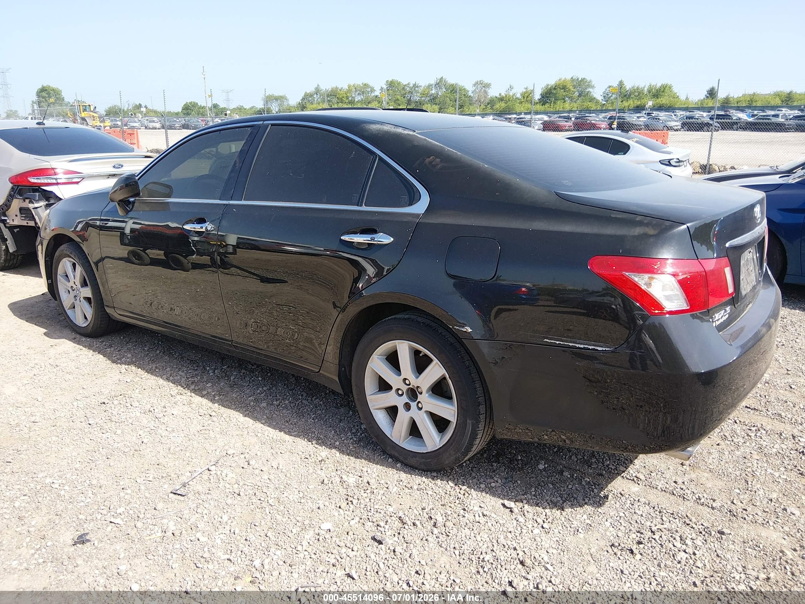 2008 Lexus Es 350   Black vin: JTHBJ46G782161817
