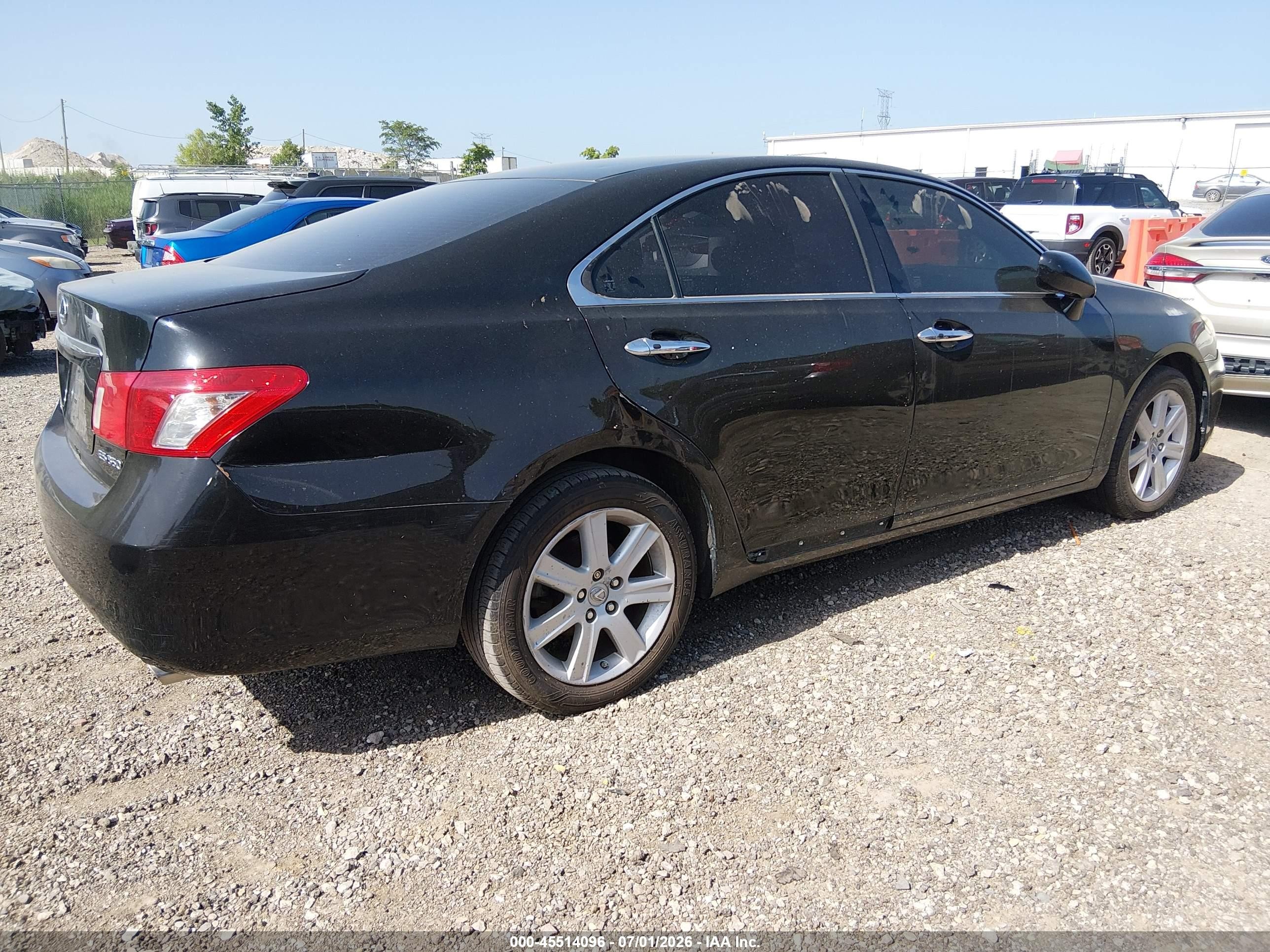 2008 Lexus Es 350   Black vin: JTHBJ46G782161817
