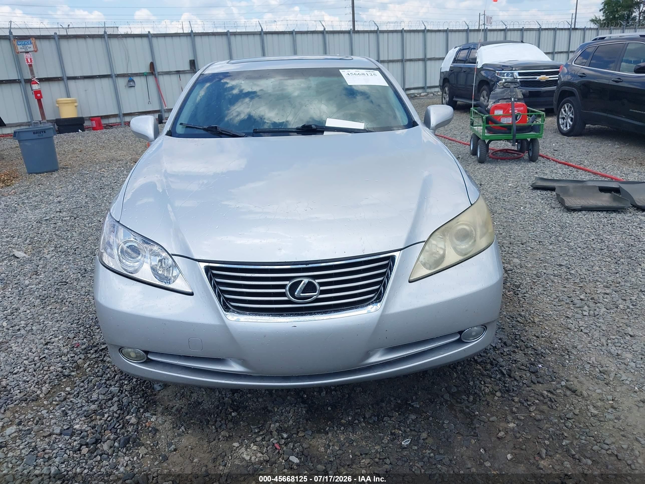 2008 Lexus Es 350   Silver vin: JTHBJ46G782207338