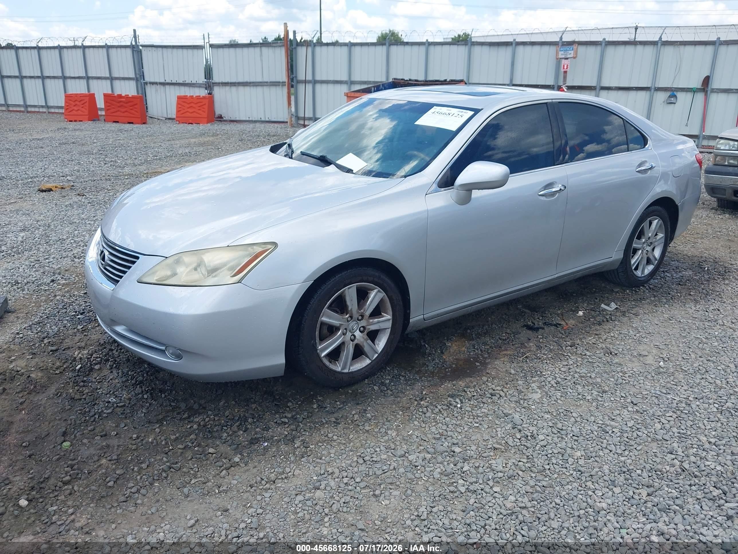 2008 Lexus Es 350   Silver vin: JTHBJ46G782207338