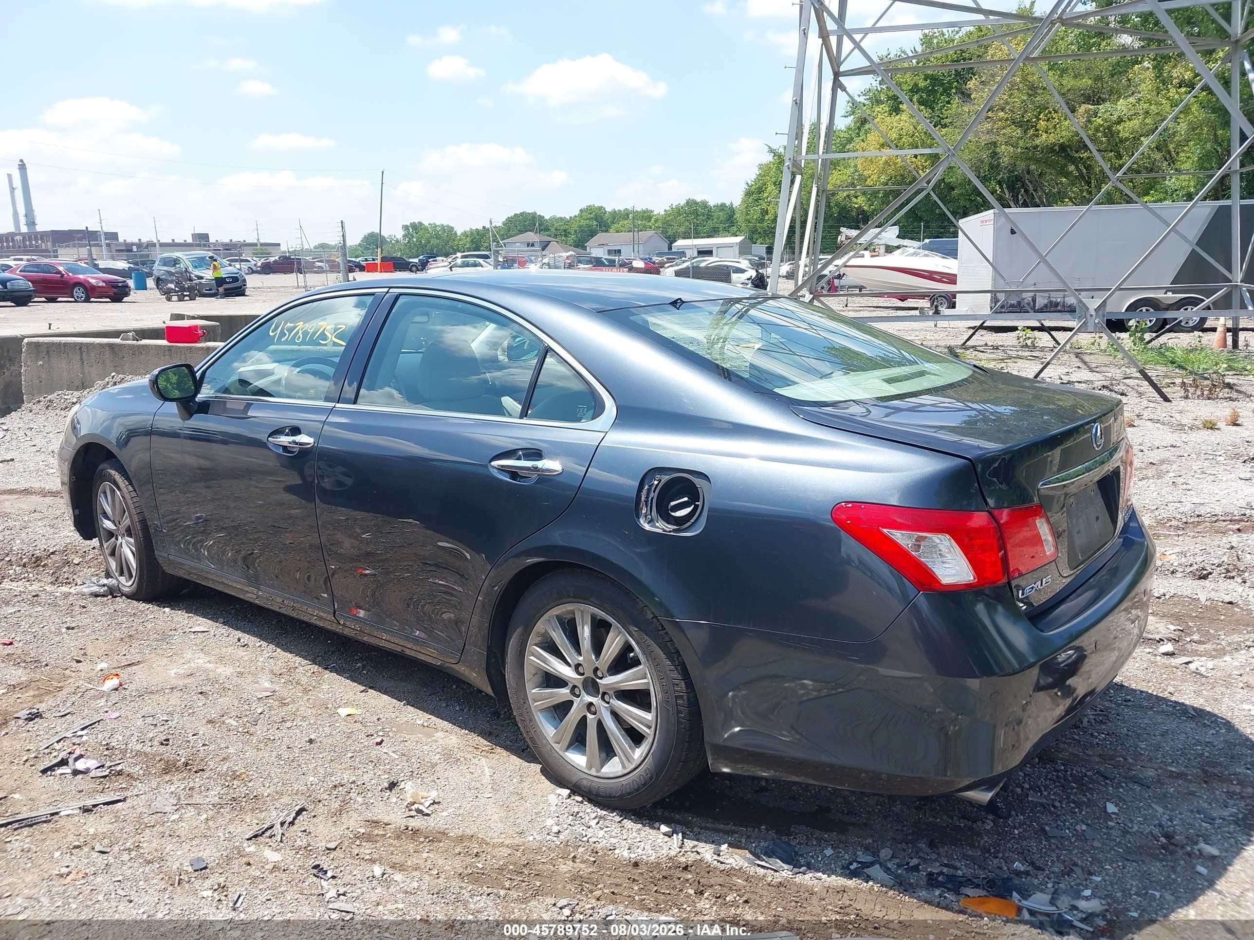 2008 Lexus Es 350 Black vin: JTHBJ46G782213219