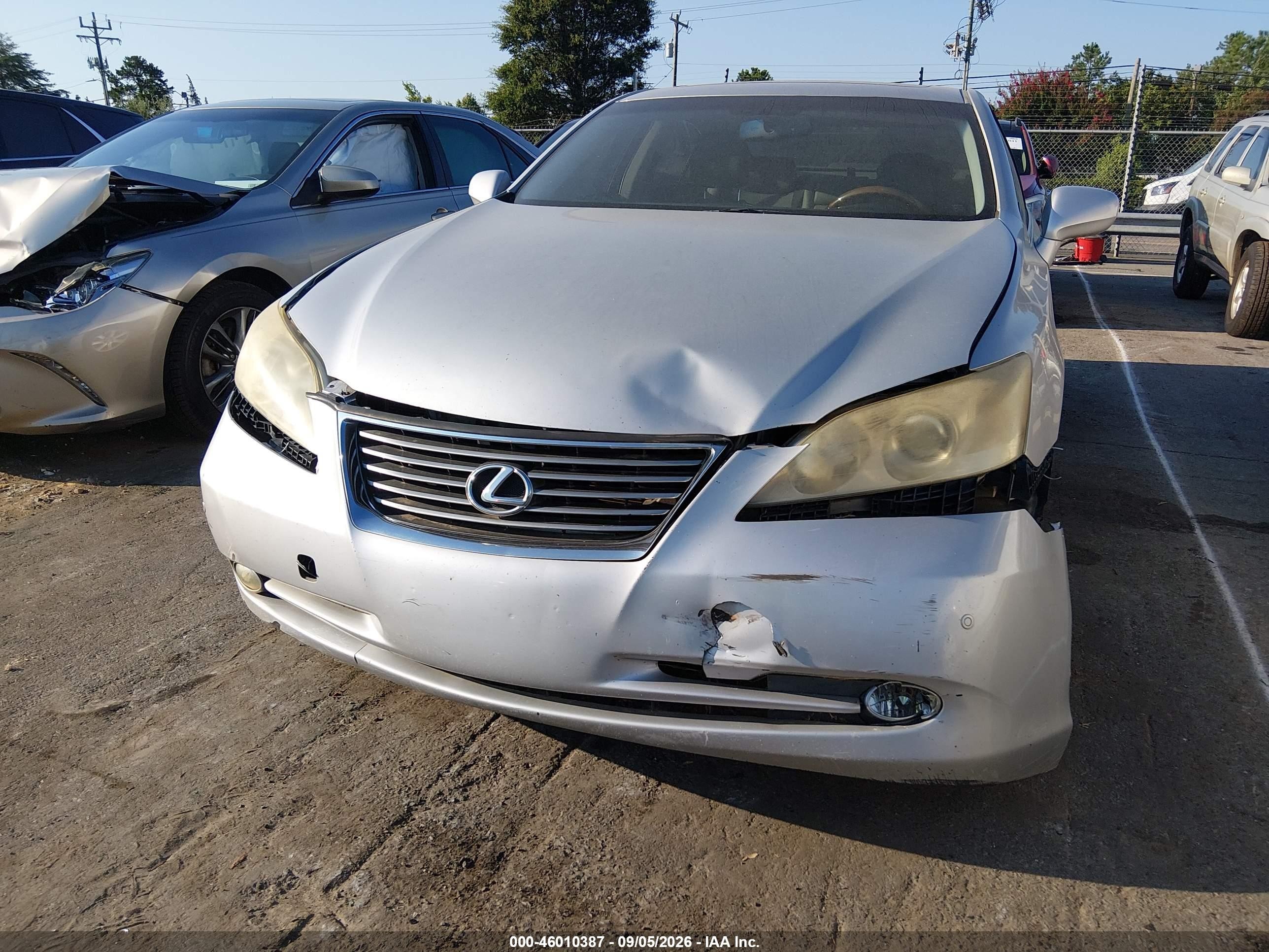 2008 Lexus Es 350   Silver vin: JTHBJ46G782223149