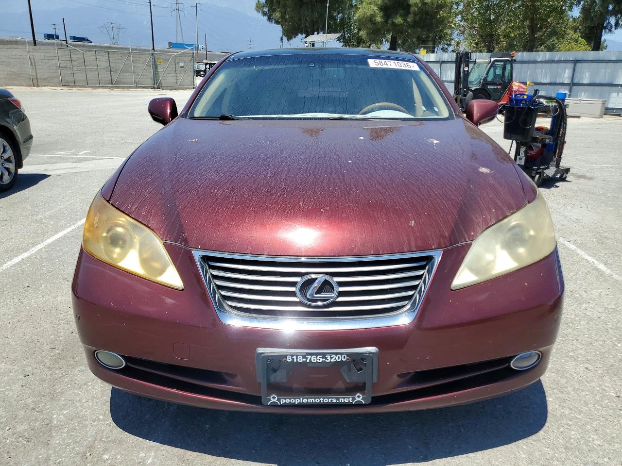 2008 Lexus Es 350 Burgundy vin: JTHBJ46G782226049