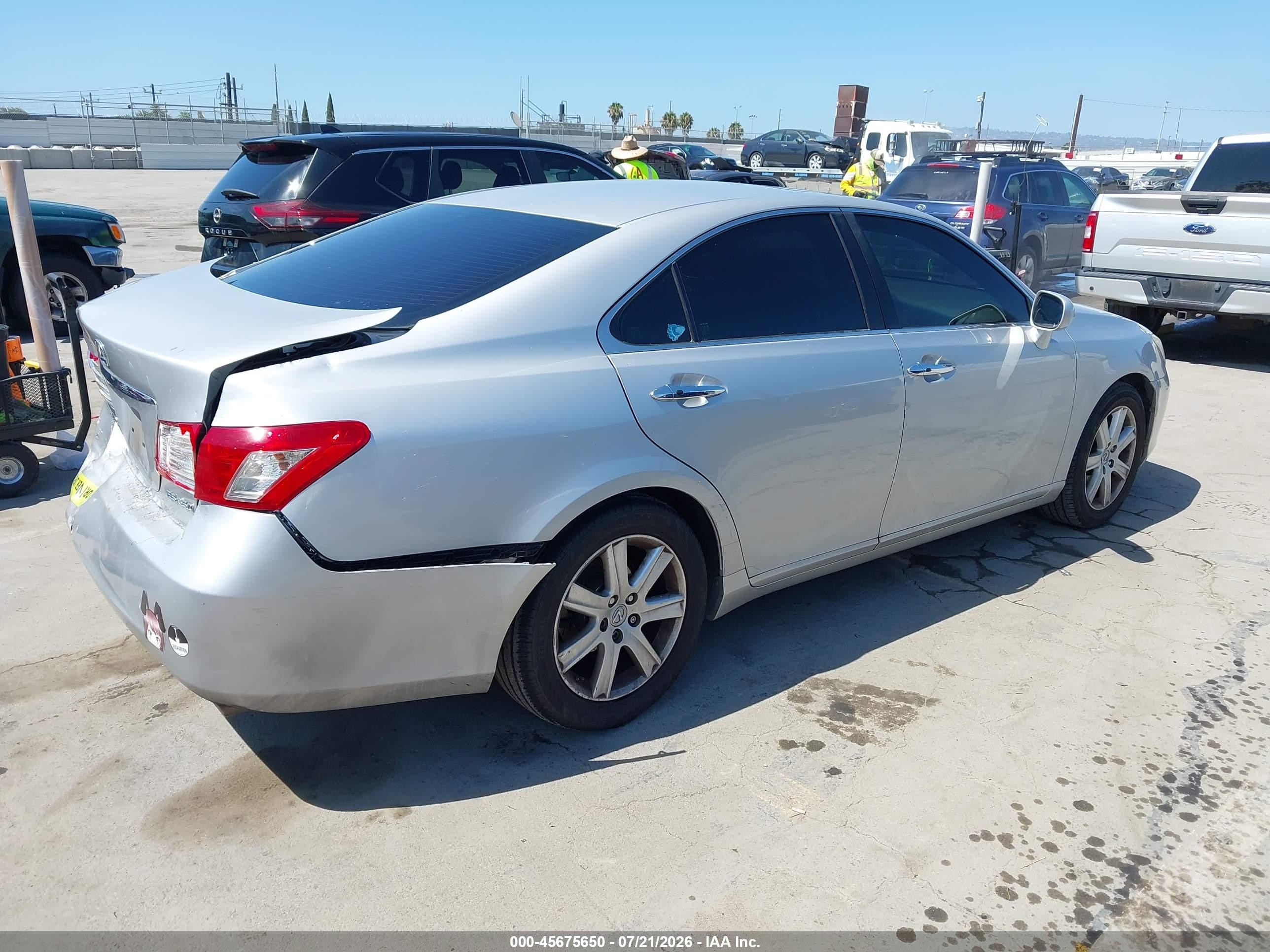 2008 Lexus Es 350   Silver vin: JTHBJ46G782232952