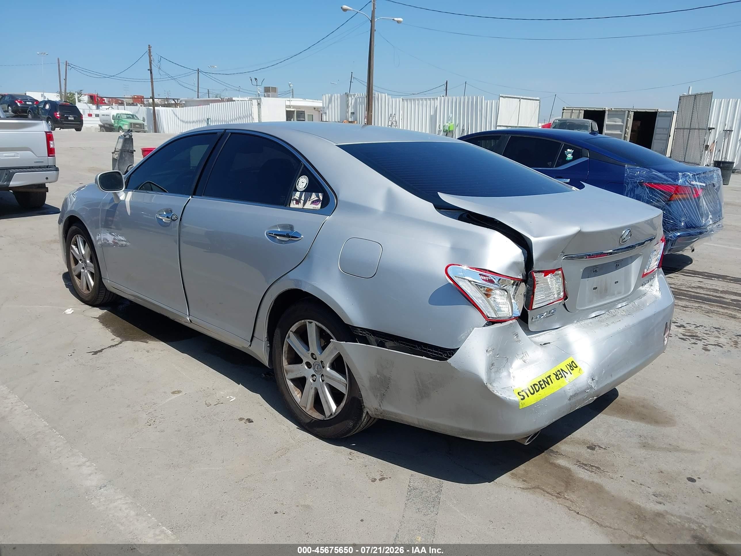 2008 Lexus Es 350   Silver vin: JTHBJ46G782232952